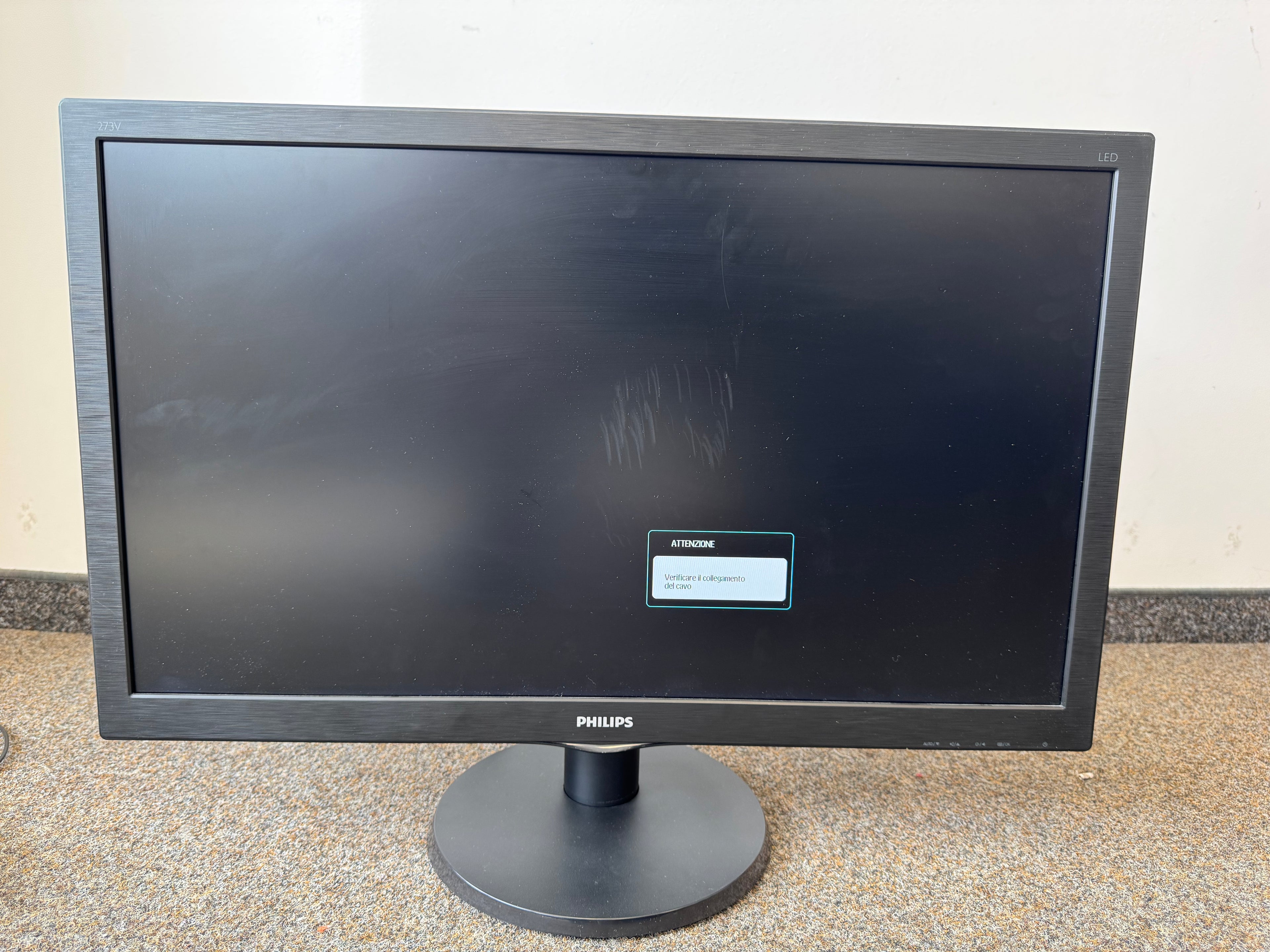 Philips 22 Full HD Monitor 223V5LHSB2, HDMI/VGA, Schwarz, Gebrauchsspuren