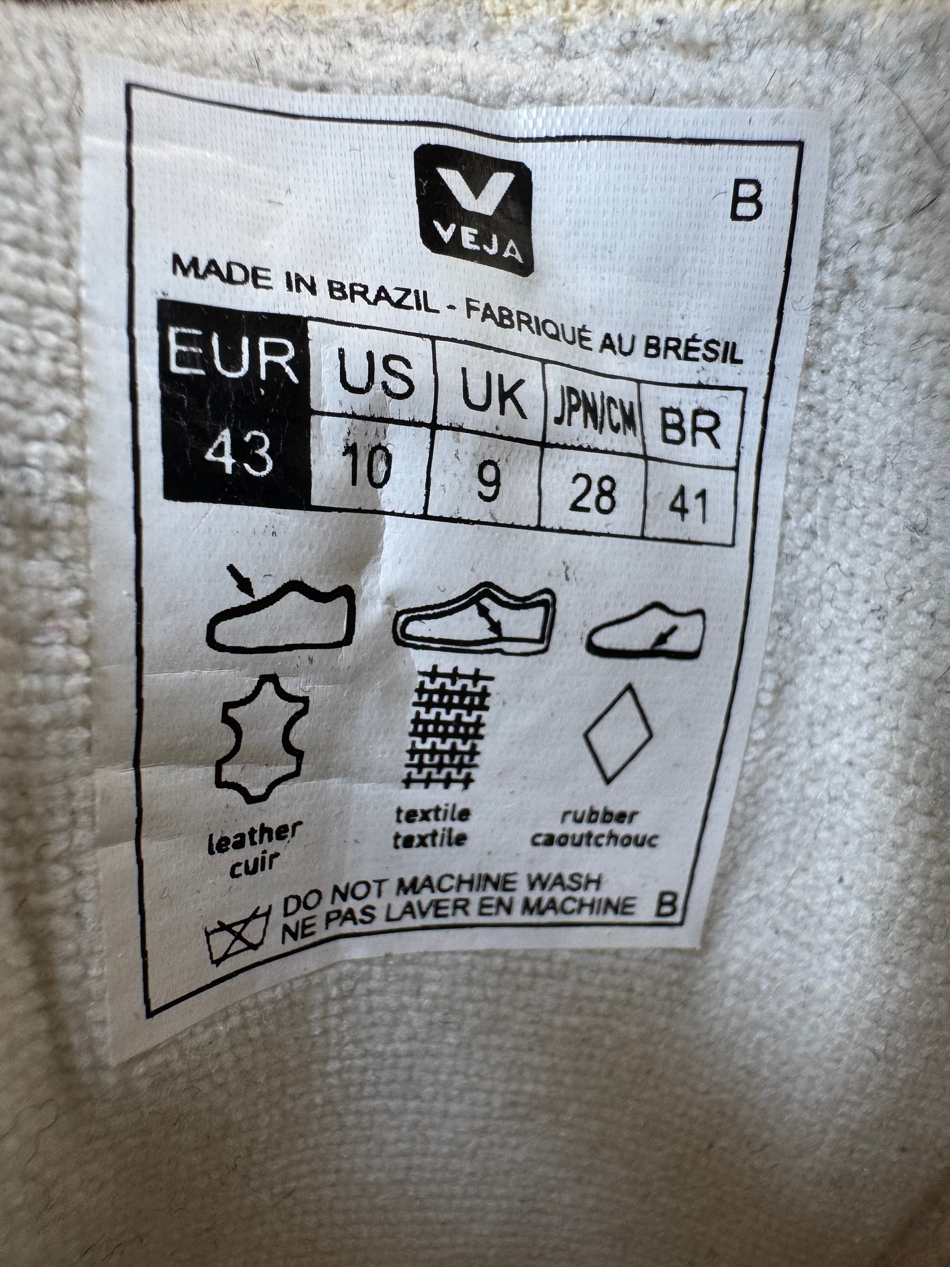 VEJA Campo Extra White Natural Sneaker EU 43 – Sehr guter Zustand