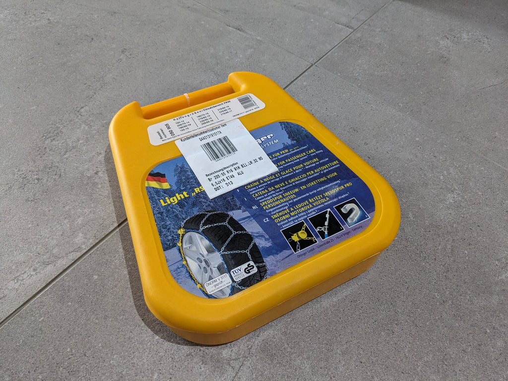 Ottinger Light RS Schneeketten Gr. RS xx, neuwertig, Hartschalenkoffer