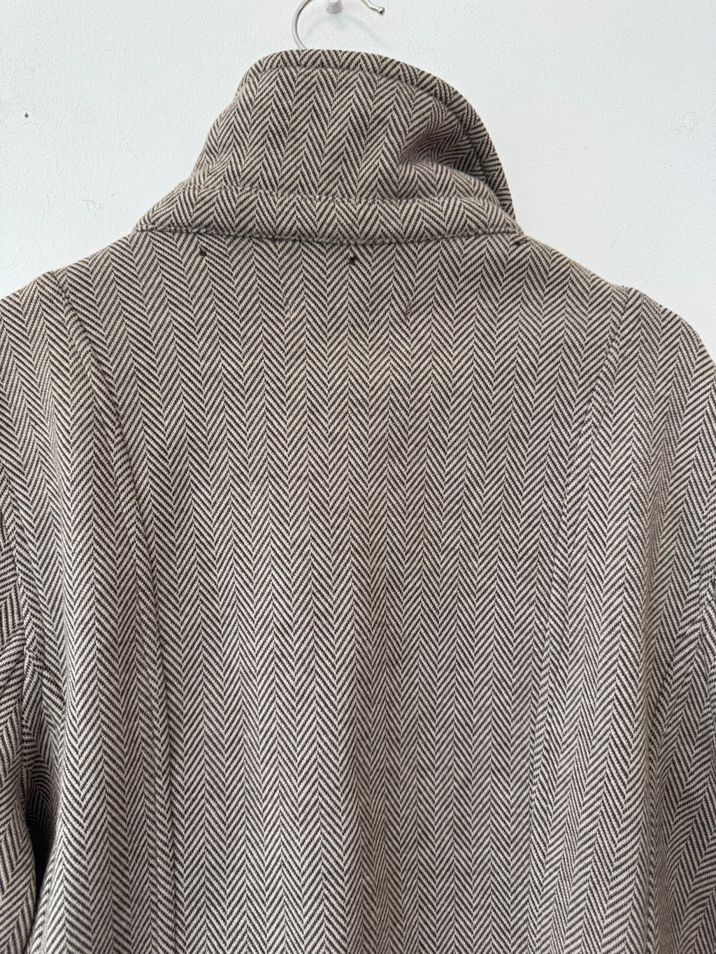 M&S Classic Brown Herringbone Tweed Jacket UK 16 – Very Good Condition
