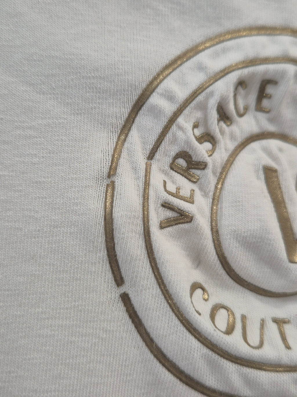 Versace Jeans Couture Slim Fit T-Shirt Weiß Größe M, Zustand Gut