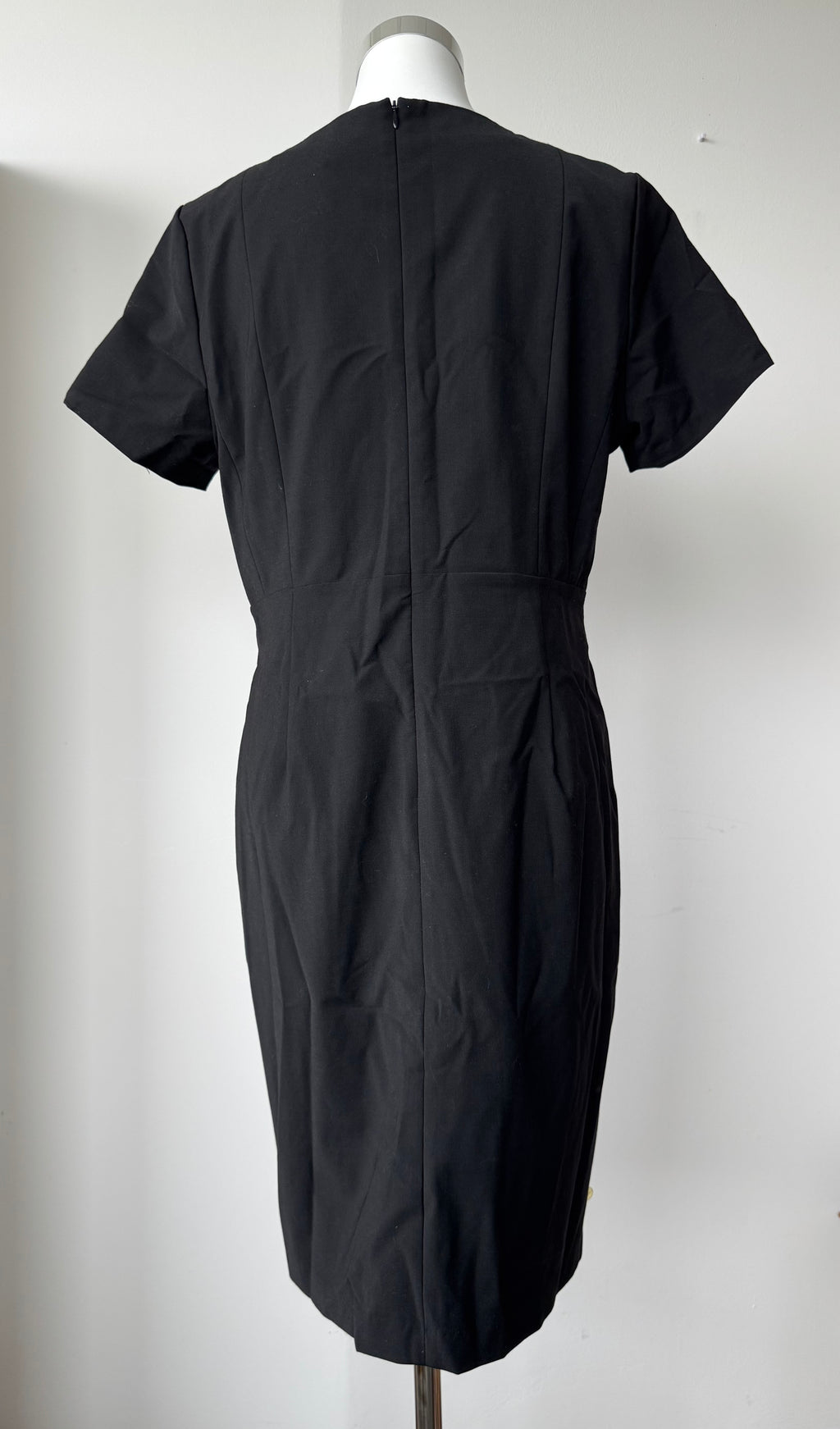 Benedikte Utzon Wardrobe Kleid XL – Schwarz/Grau, Wollmix, Sehr guter Zustand