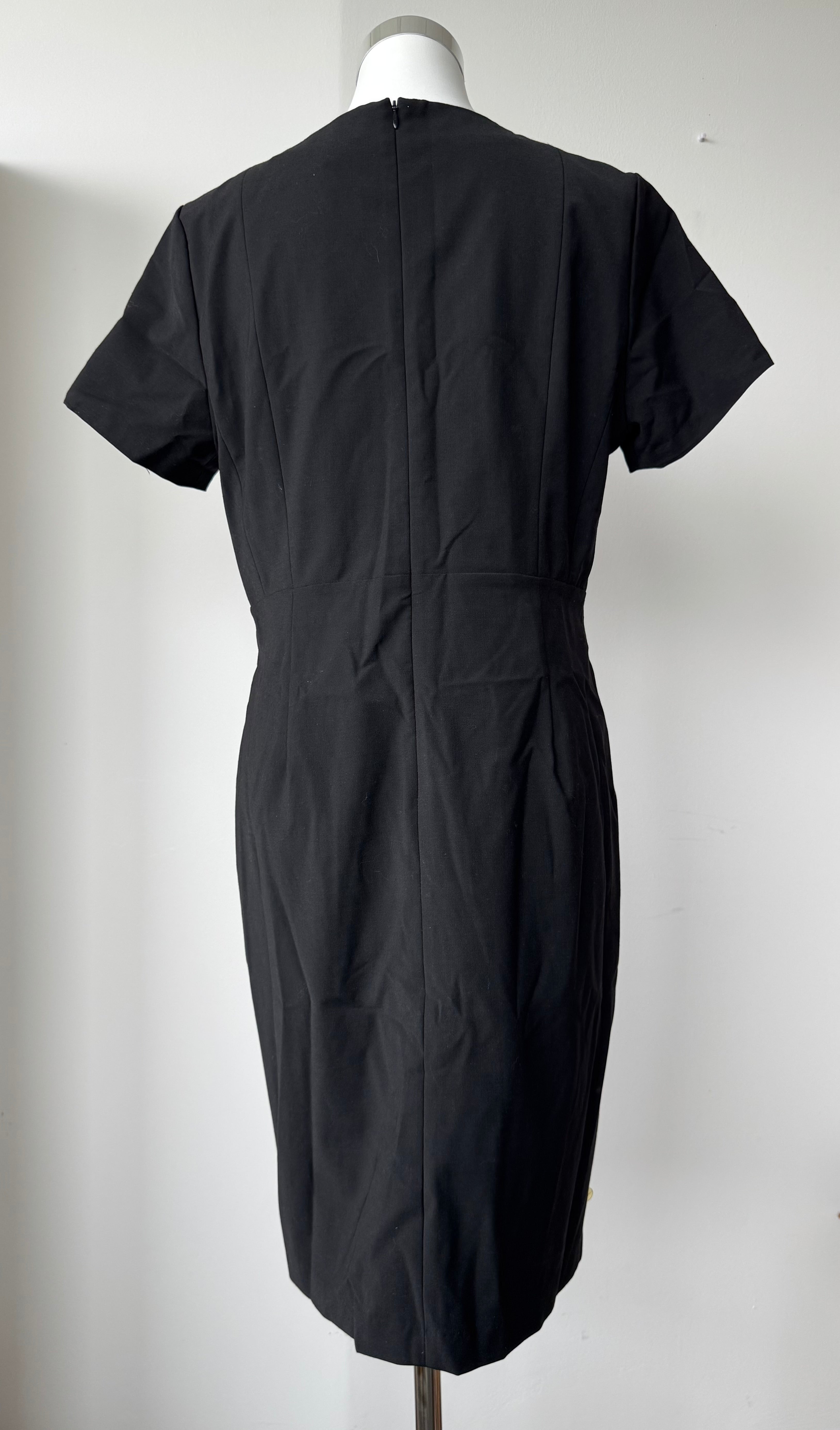 Benedikte Utzon Wardrobe Kleid XL – Schwarz/Grau, Wollmix, Sehr guter Zustand