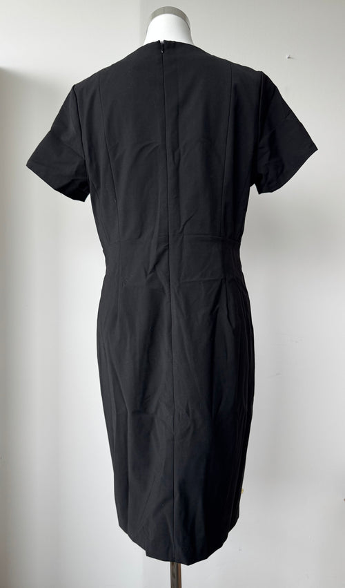 Benedikte Utzon Wardrobe Kleid XL – Schwarz/Grau, Wollmix, Sehr guter Zustand