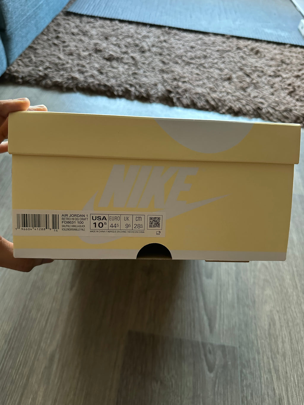 Nike Air Jordan 1 Retro High OG Vibrations of Naija 44.5 Neu OVP