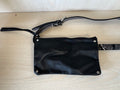 Kenneth Cole Reaction Wristlet / Zip Pouch Leder Schwarz Mittel – Sehr Gut