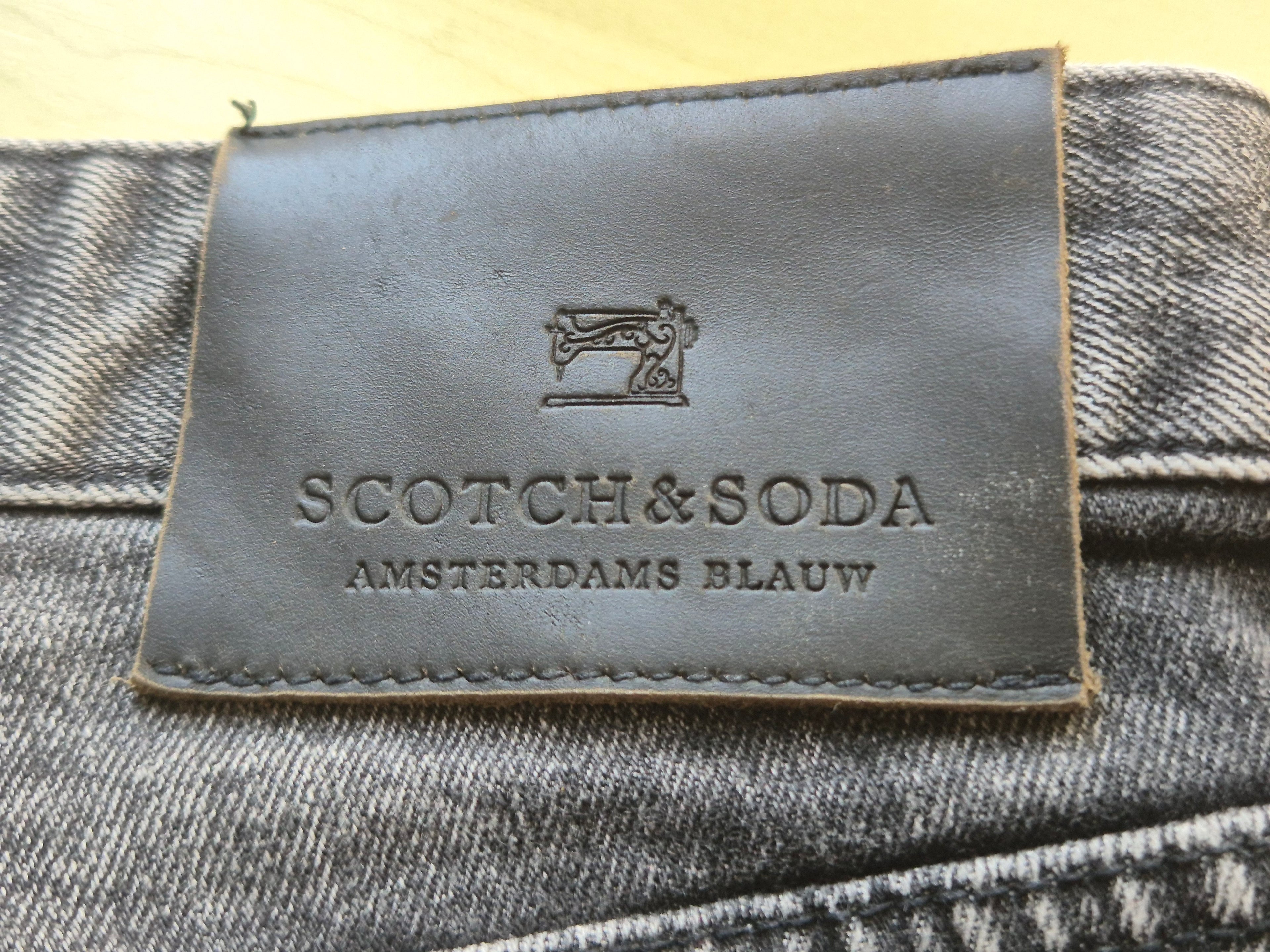Scotch & Soda Ralston Jeans W34/L32 Grau Distressed Wie Neu