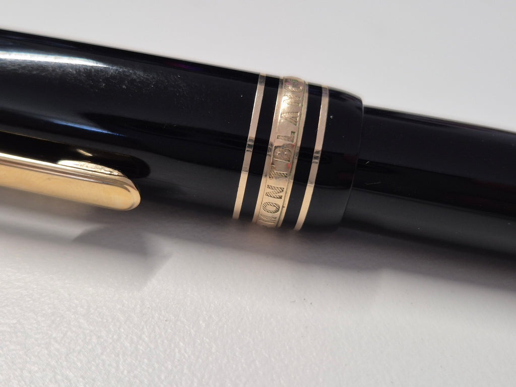 Montblanc Meisterstück 146 Füllfederhalter Schwarz Gold 14K Feder 14cm