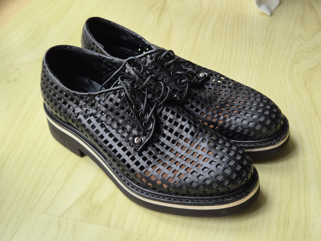 Paciotti 308 Madison Leather Shoes Black Size 36 Very Good Condition