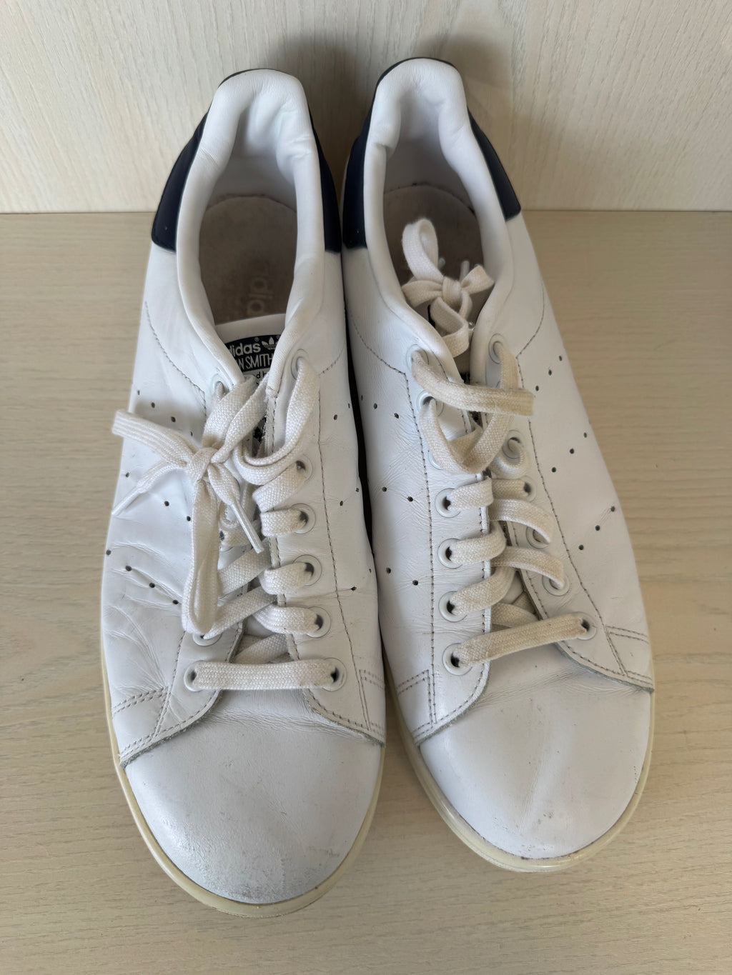 Adidas Stan Smith Weiß/Blau – US 11 EU 45 – Leder Sneaker – Gebraucht