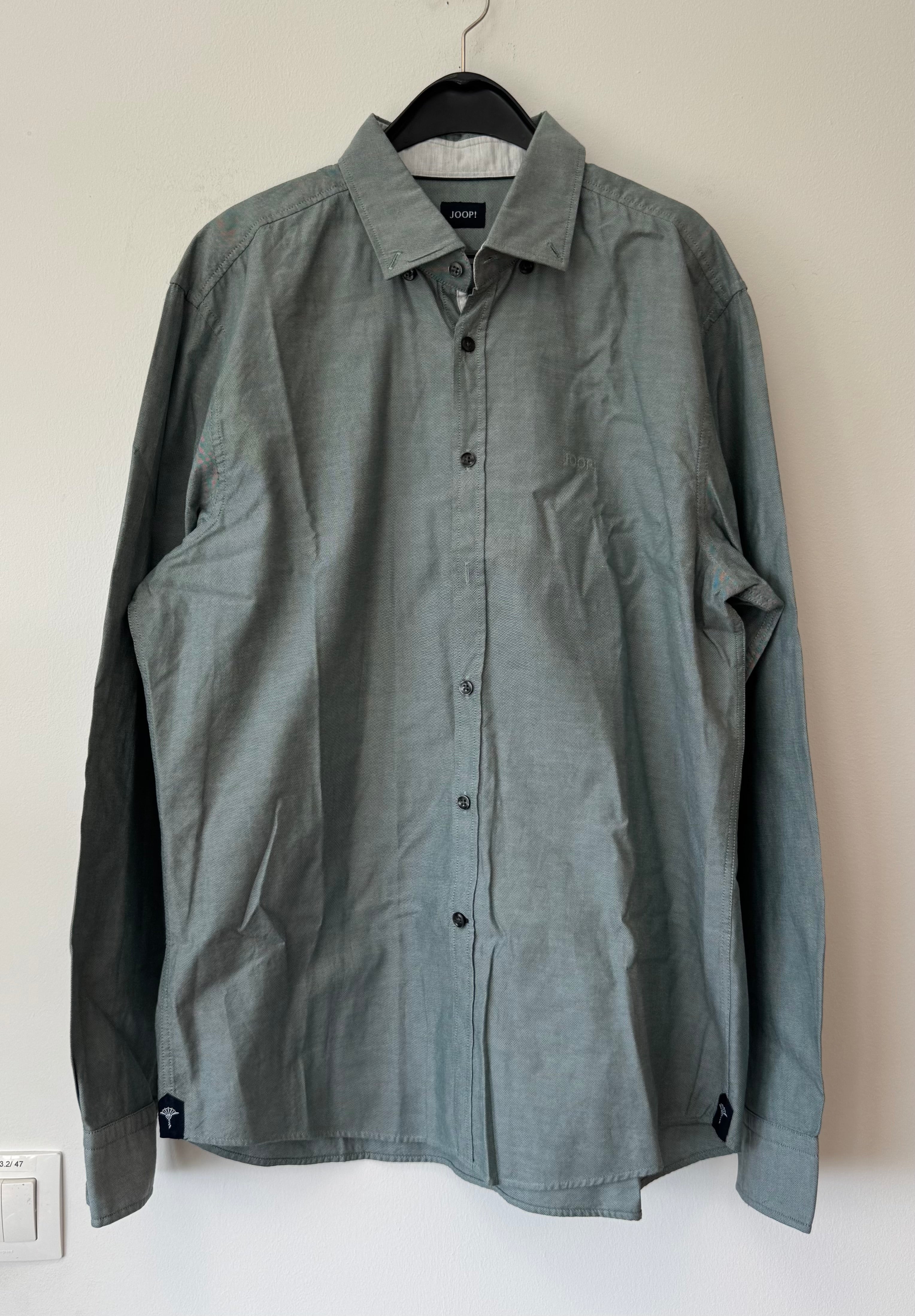 JOOP! Herren Chambray Hemd Gr. L – Hellgrün, Guter Zustand