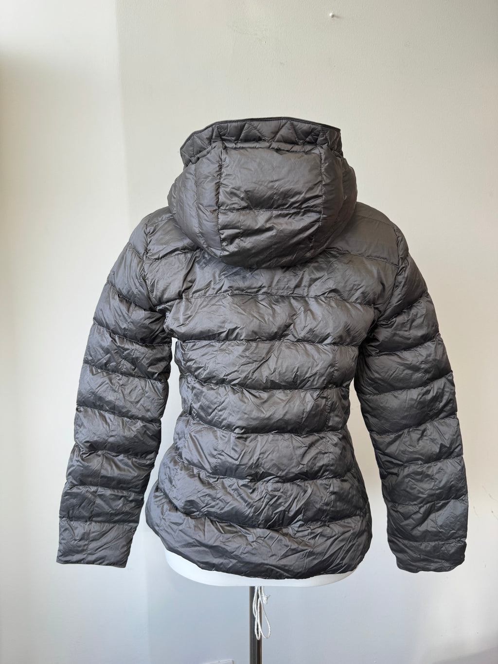 Massimo Dutti Feather-Down Jacket | Size L | Gray | Good Condition