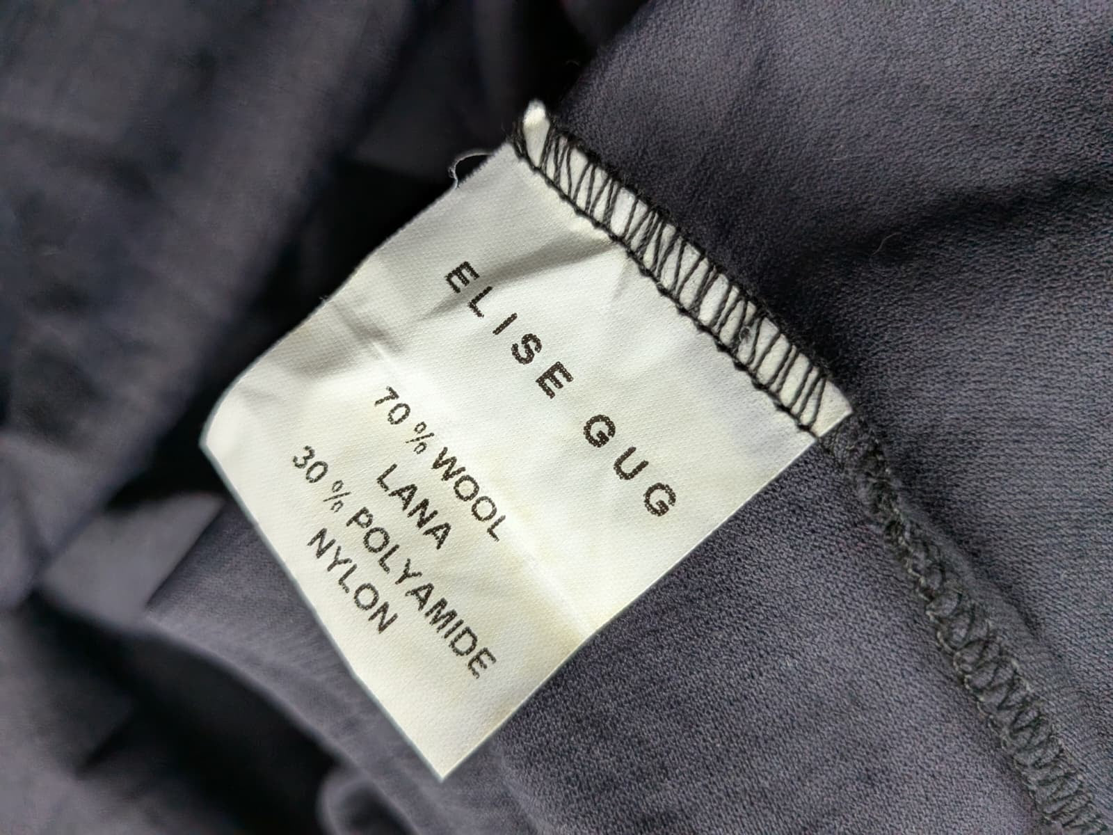 Elise Gug schwarzes Wollmischkleid, Gr. 38 (M), sehr guter Zustand