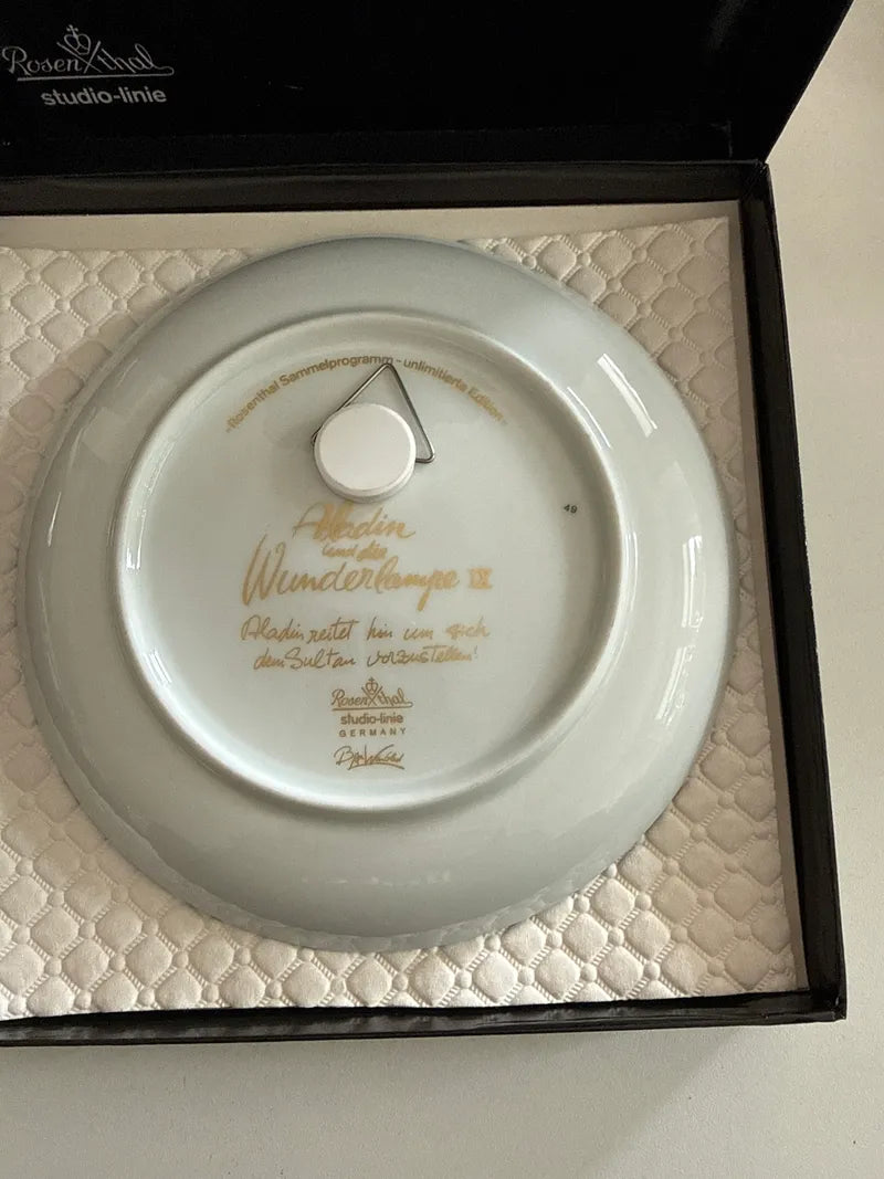 Rosenthal Aladdin Collector Plate Motif IX Bjørn Wiinblad Boxed Very Good