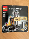 LEGO Technic 8290 Mini Telehandler Forklift Black/Yellow Small Very Good