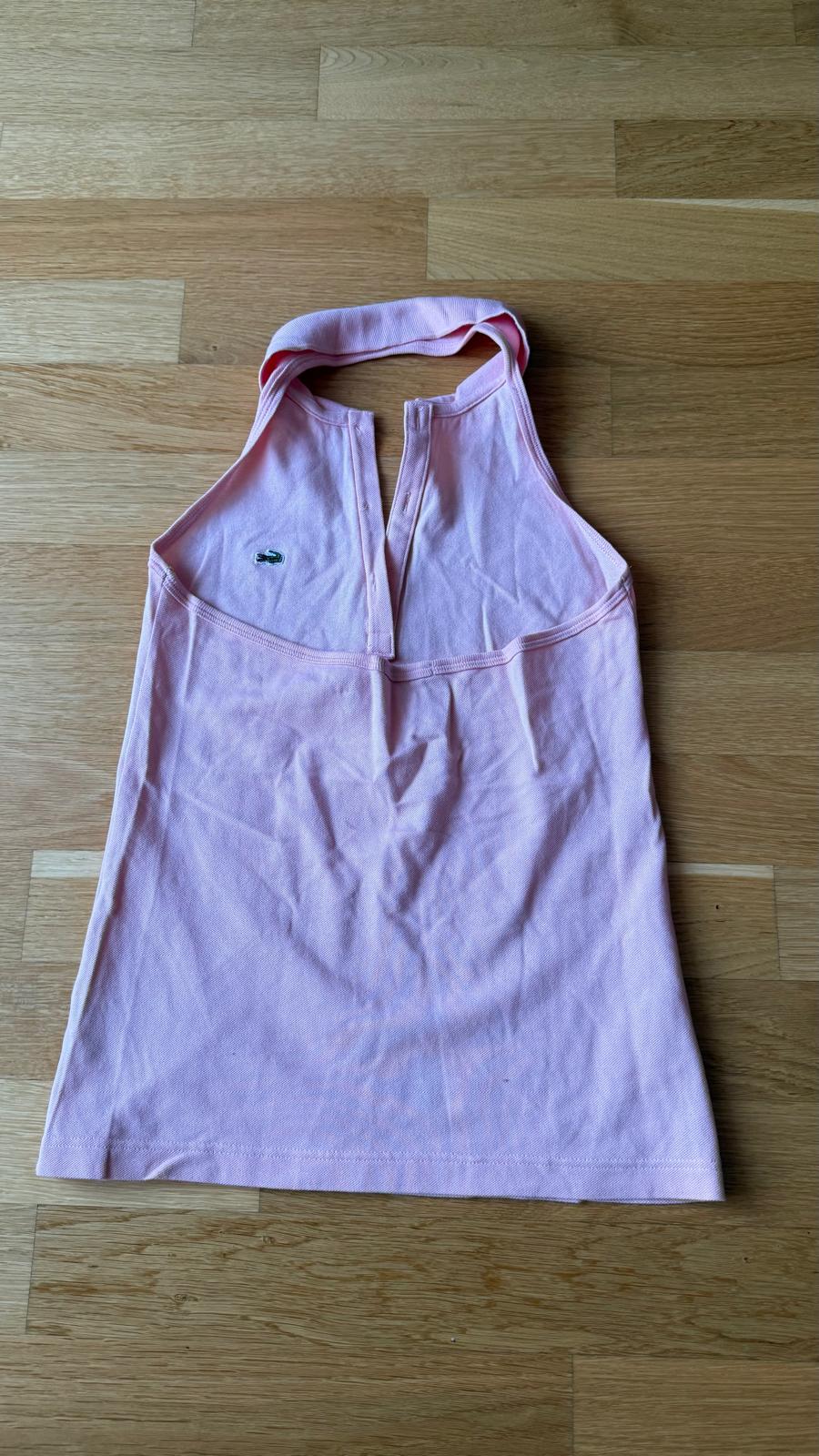 Lacoste Sleeveless Polo Dress Pink Size 36 | Good Condition