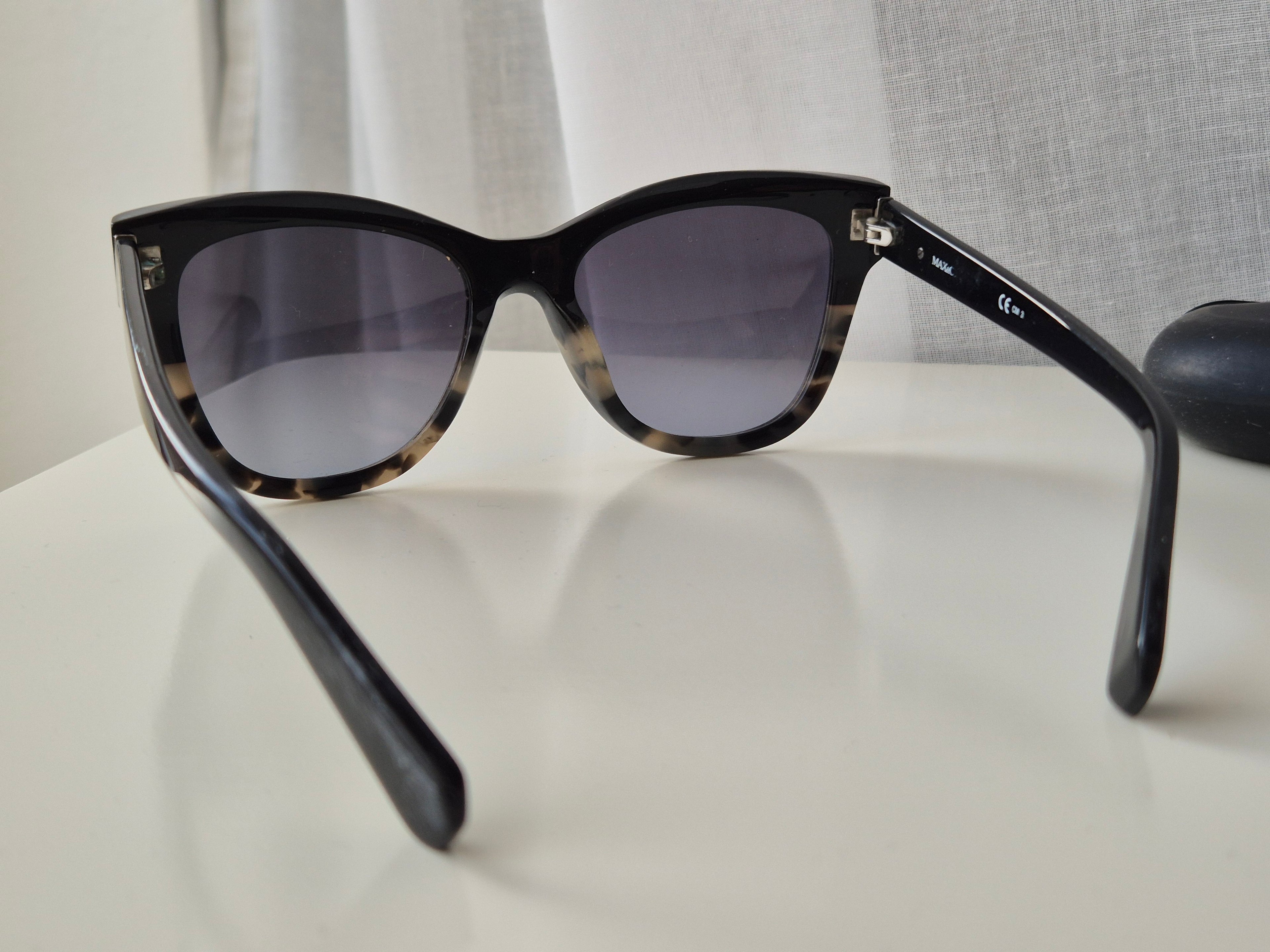 MAX&Co. 153/S Sonnenbrille – Schwarz, Cat-Eye, Kunststoff, Gr. 53-18-145, Gut