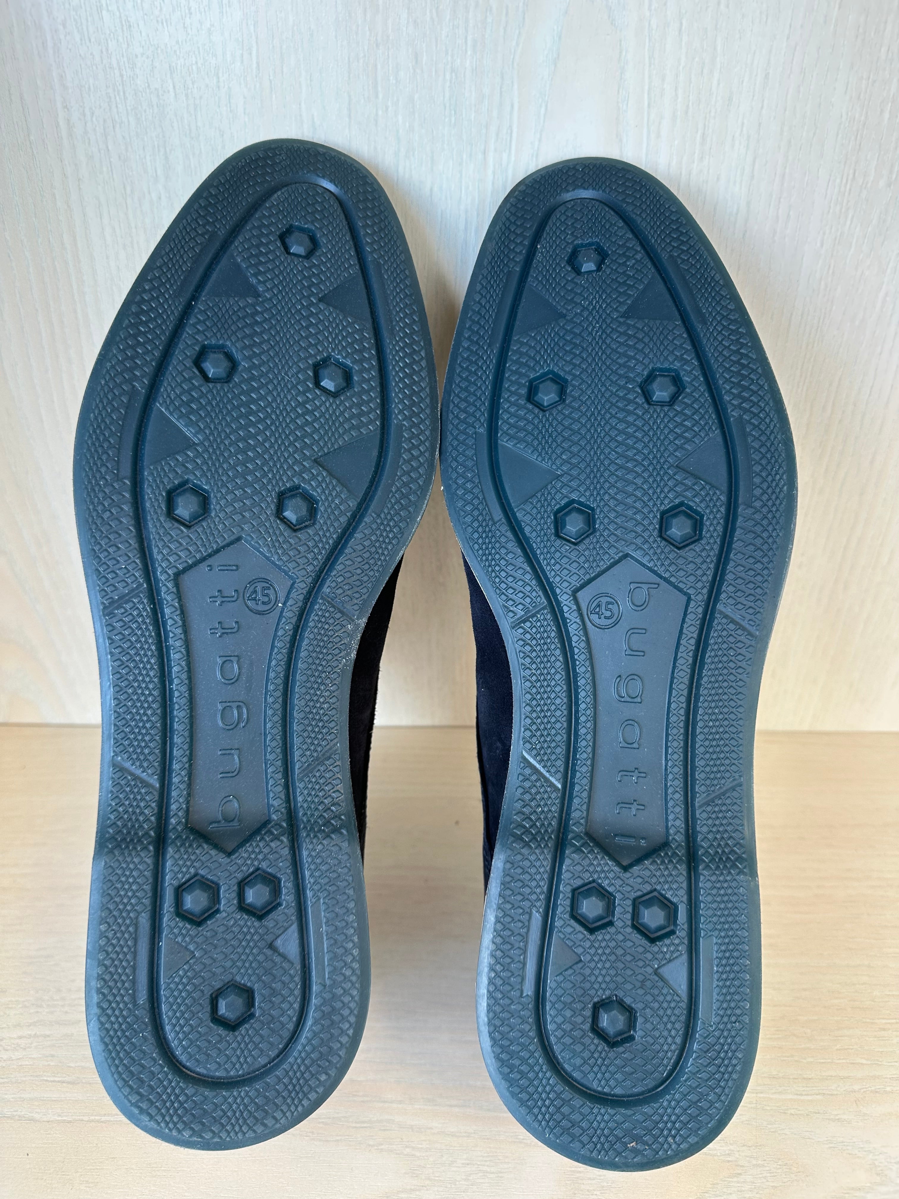 Bugatti Melchiore Derby Dunkelblau Wildleder Gr. 45 – sehr guter Zustand