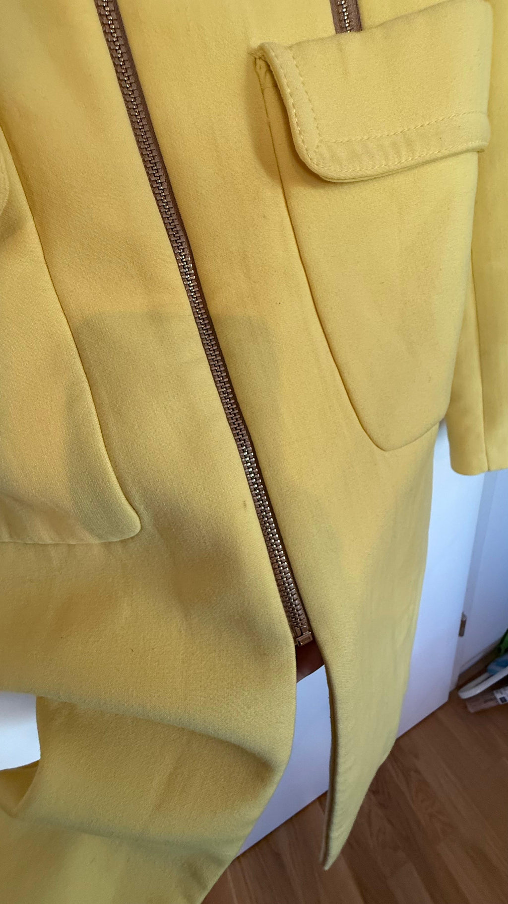 Zara Woman Mantel Gelb, Größe XS – Sehr guter Zustand, leichte Flecken