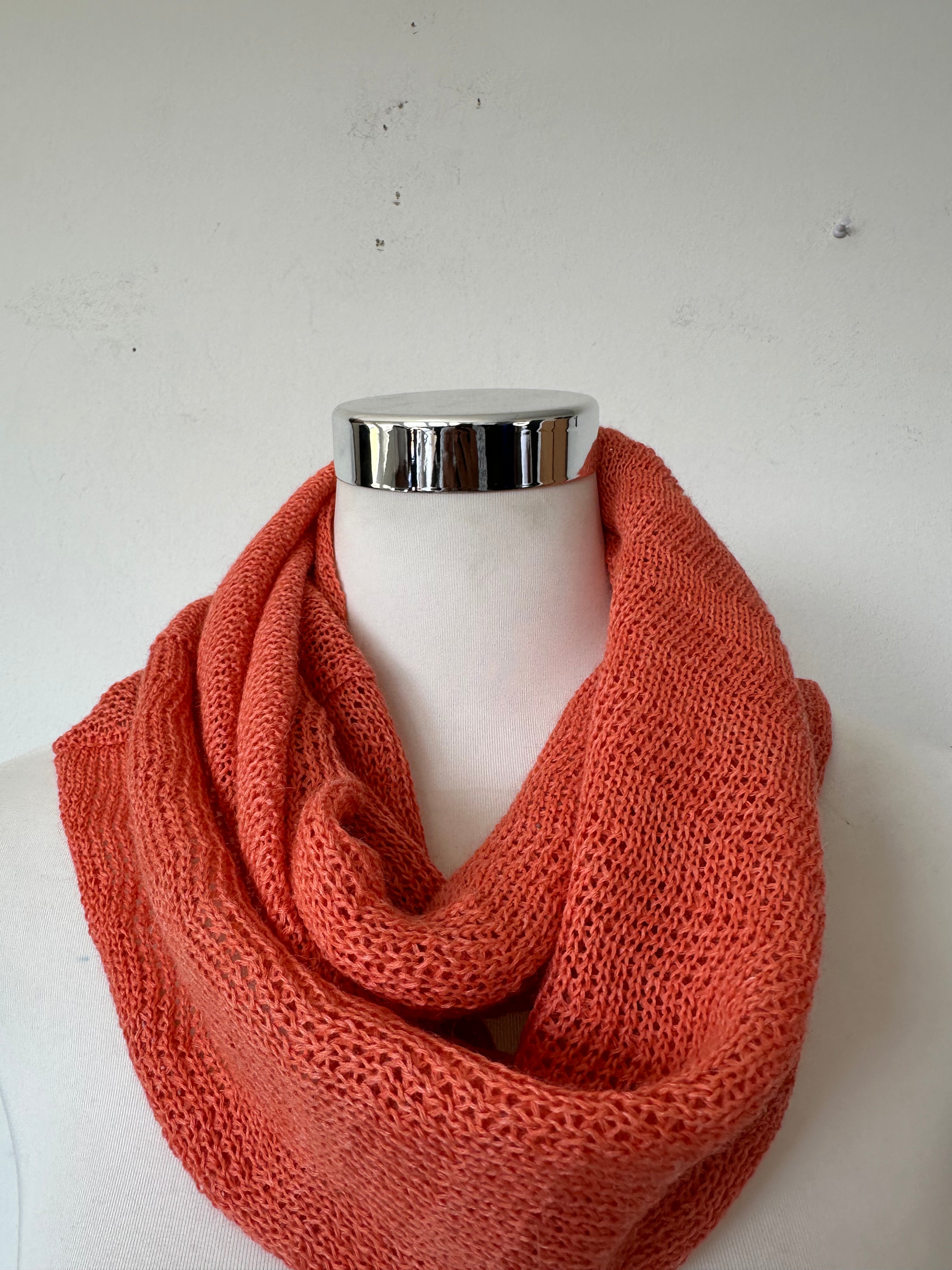 Sol Alpaca COLL004 Baby Alpaca Collar Snood Burnt Orange Uni-Size Like New