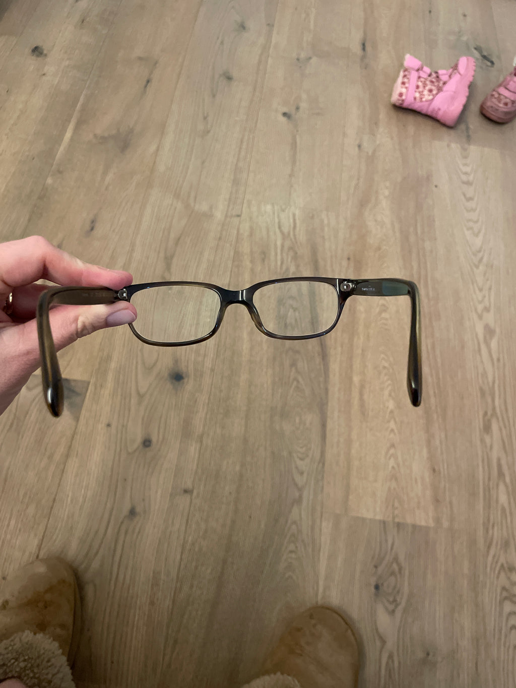 Hamburg Eyewear rectangular acetate eyeglasses, tortoise, very good condition