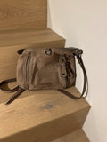 KESSLORD Crossbody Bag – Leder, Taupe, Kompakt, Gebraucht