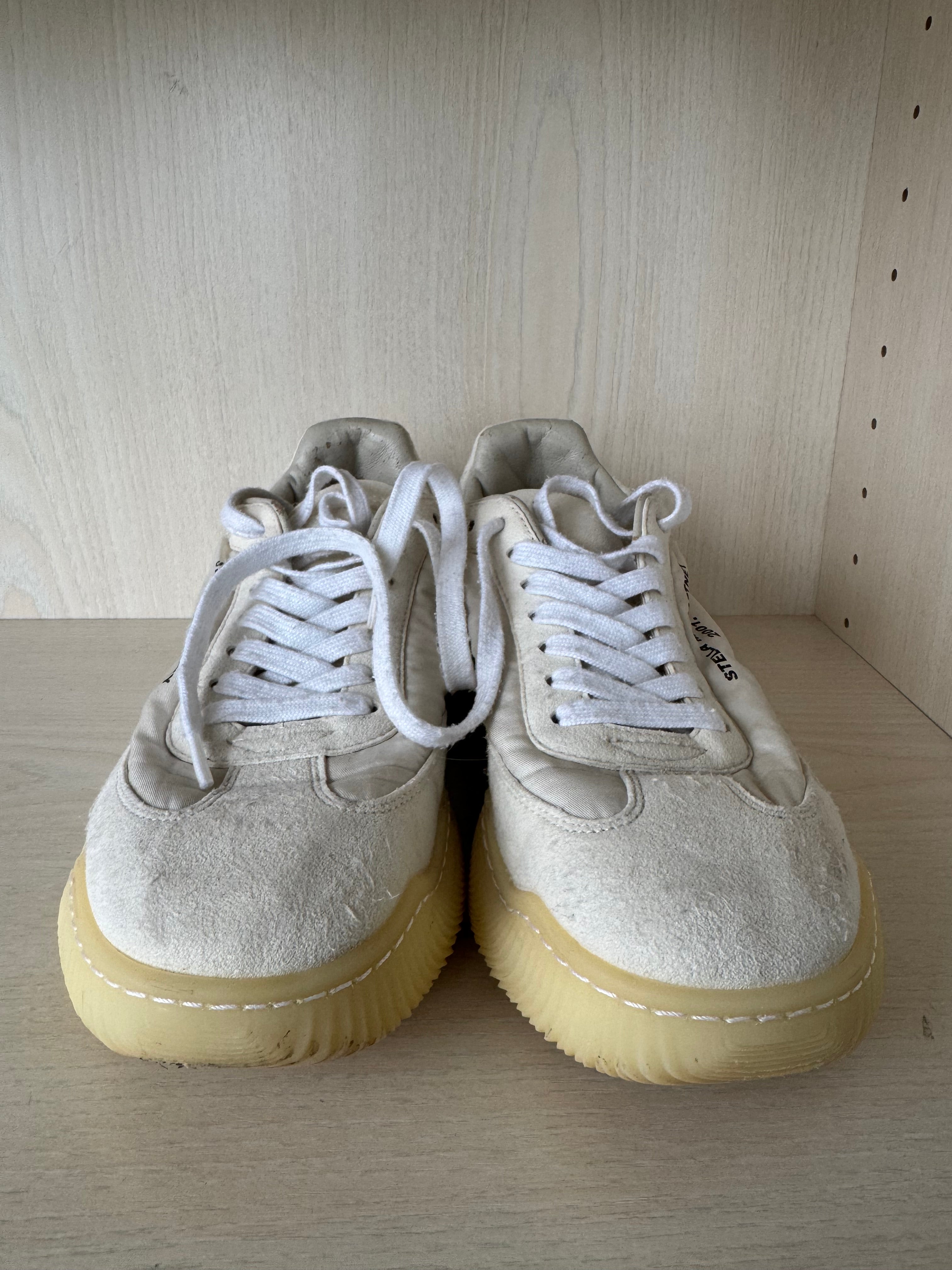 Stella McCartney Loop Sneaker Damen, Gr. 37, Weiß, Recyceltes Nylon, Gut