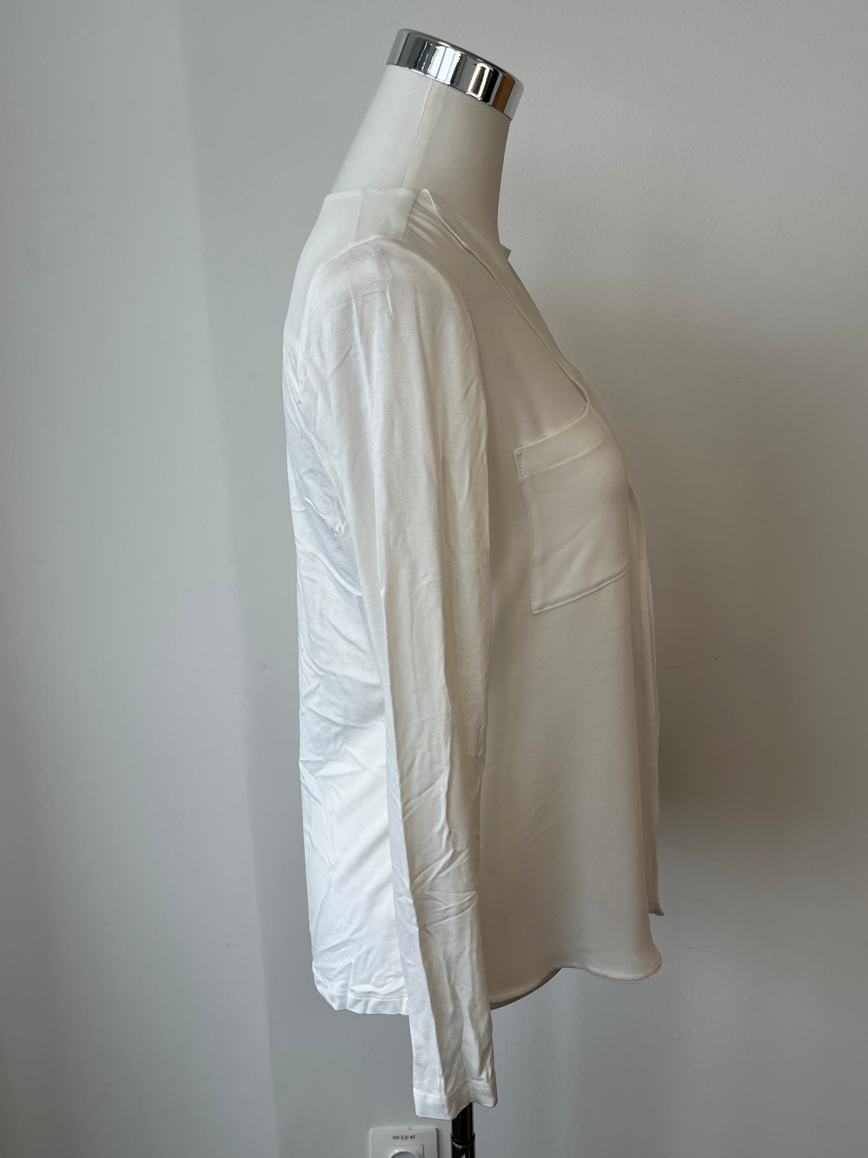 OPUS Blouse, Size 36, Off-White, 2 Chest Pockets, Very Good Condition