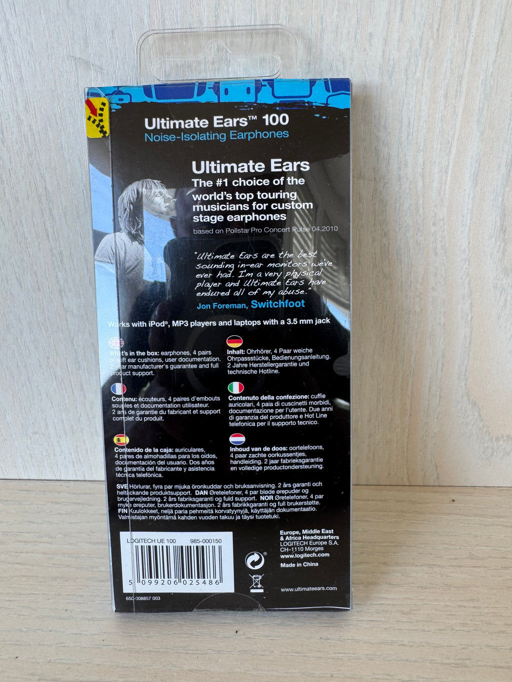 Neu & versiegelt Logitech Ultimate Ears 100 In-Ear-Kopfhörer – Blau