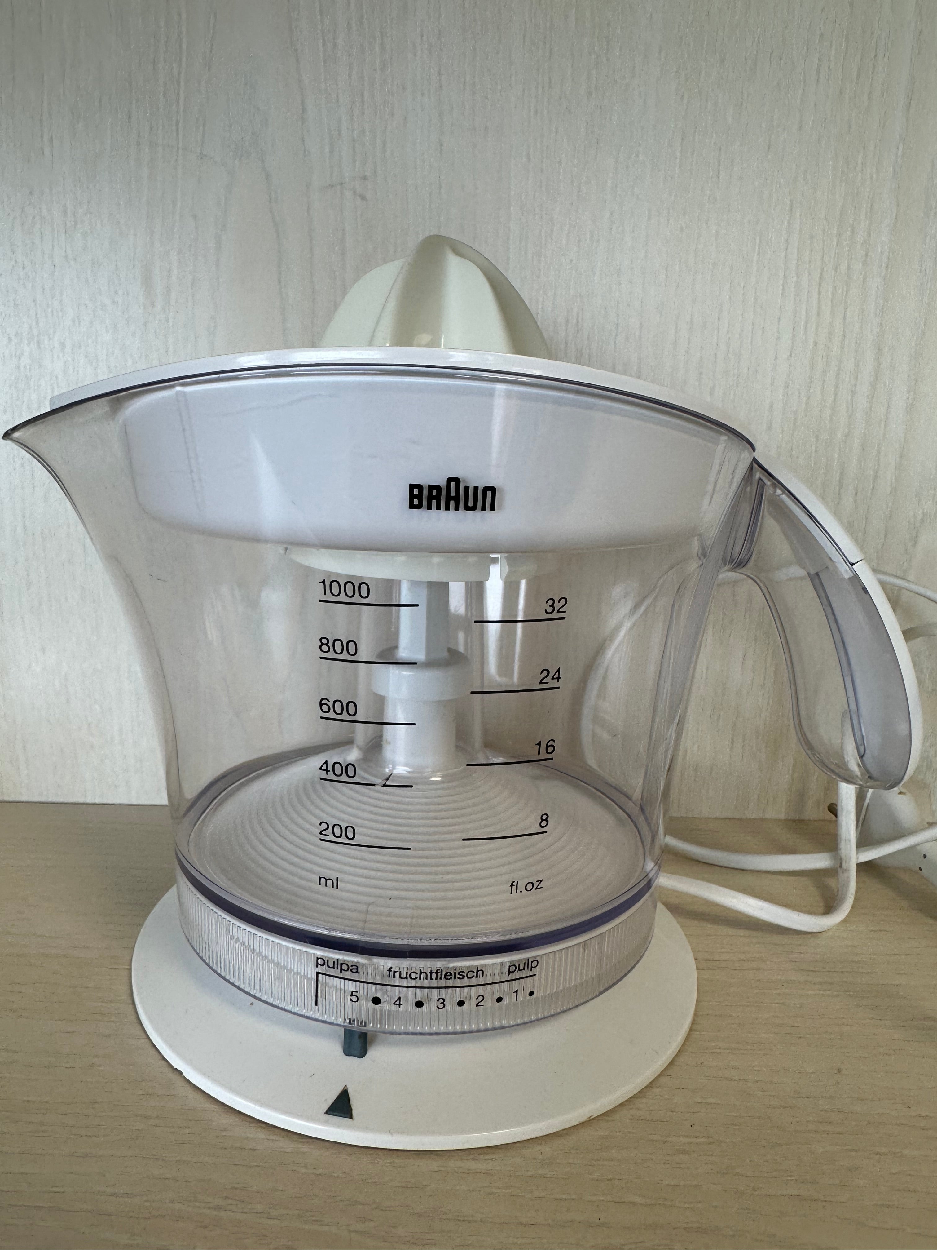Braun Citromatic MPZ9 Entsafter – 1L, 20W, Weiß, sehr guter Zustand