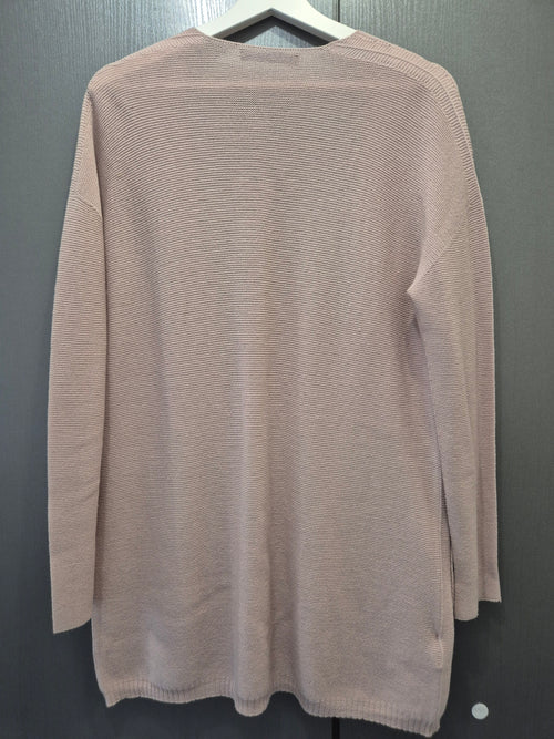 Blue Les Copains Virgin Wool Cardigan | IT 38 / XS | Blush Pink | Very Good