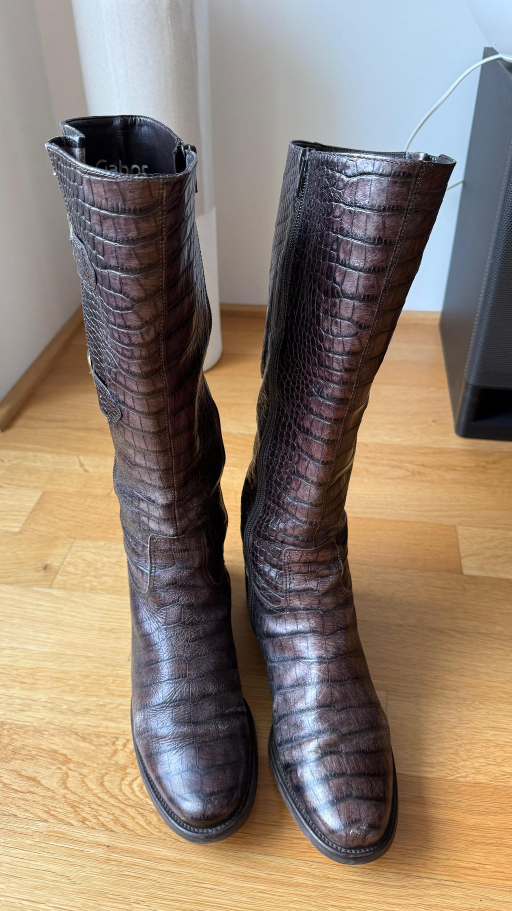 Gabor Kroko Baffin Lederstiefel | EU 38.5 / UK 5.5 | Fango | Gut