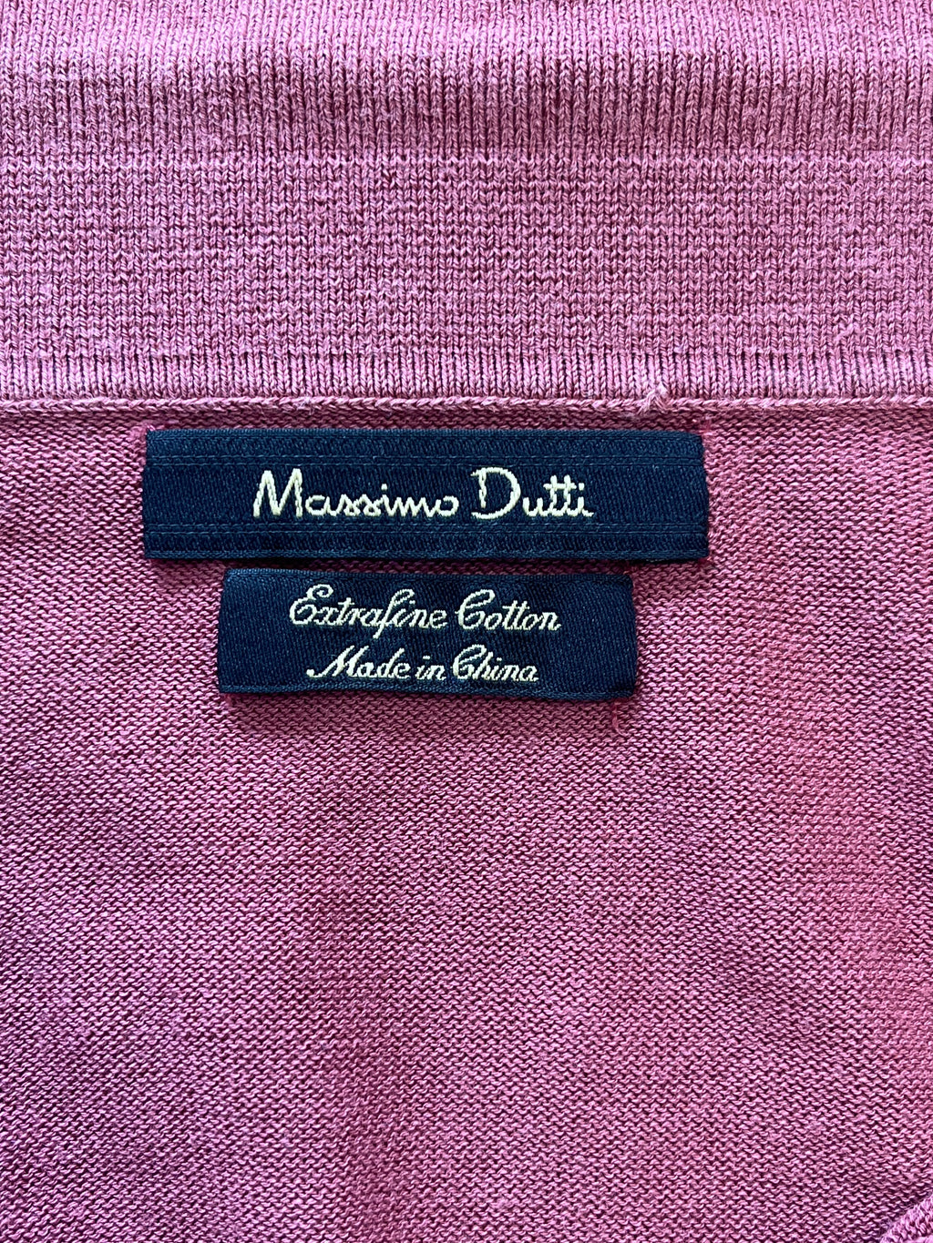 Massimo Dutti Extrafine Cotton Polo XL Maroon Zustand Gut