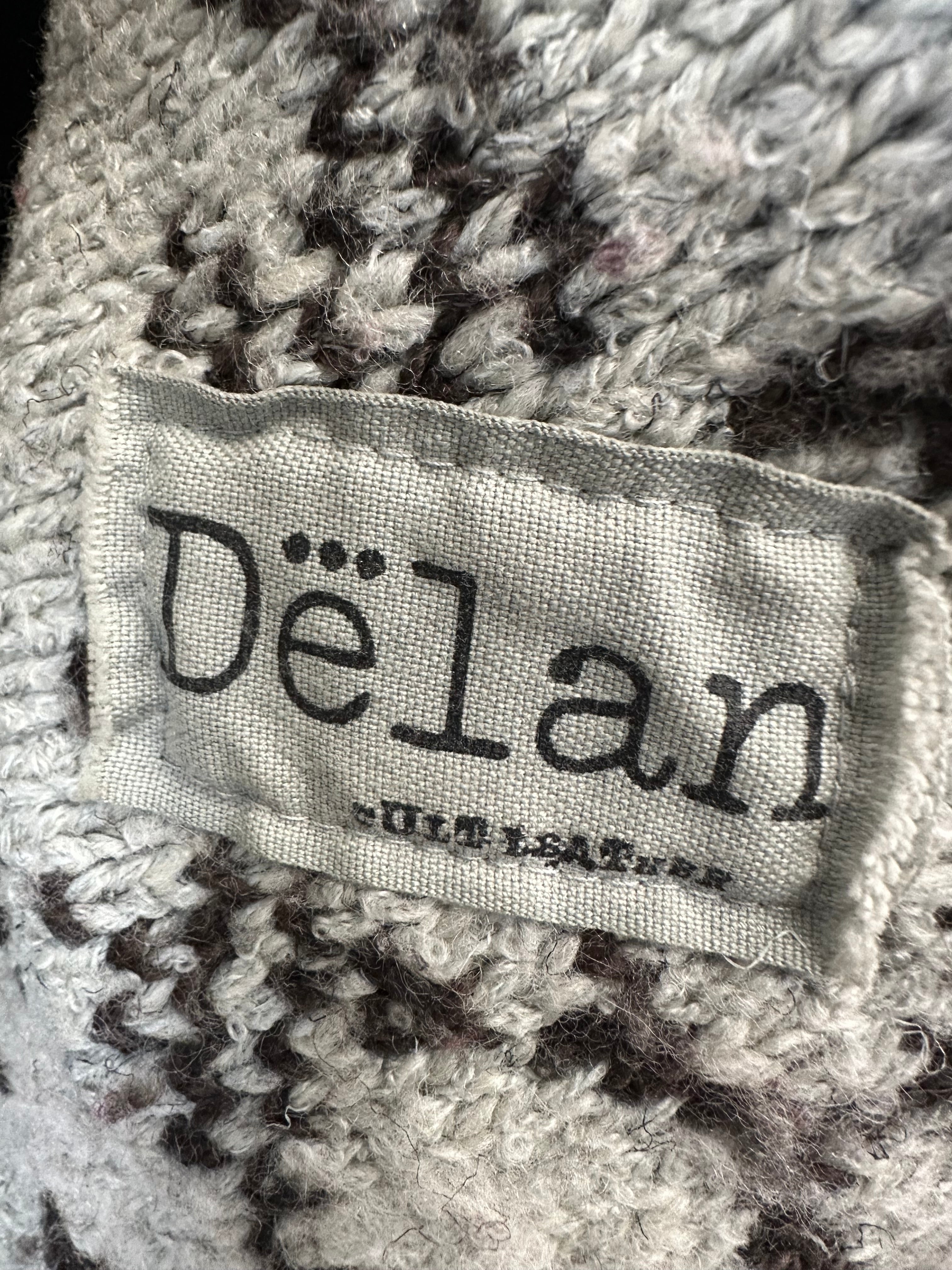 Dèlan 1974 Damen Bikerjacke Schwarz Leder IT 44 / DE 38 Sehr Gut