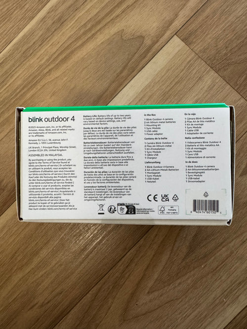 Blink Outdoor 4 (1-Kamera-System + Sync Modul 2) – Neu & OVP, Schwarz