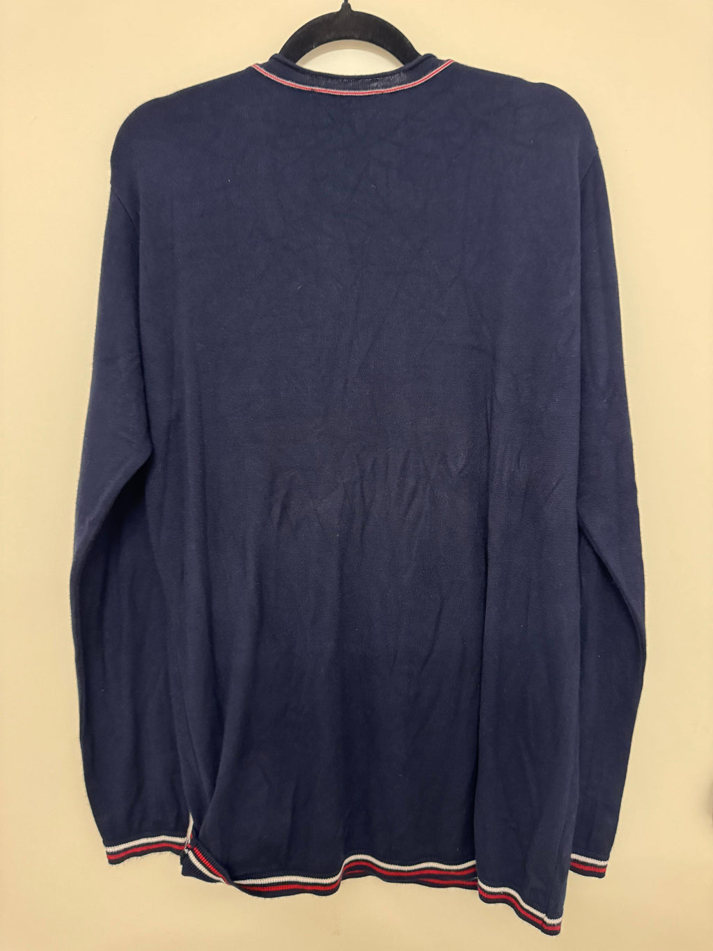 Moncler Navy Tricolour Polo Gr. L – Sehr guter Zustand