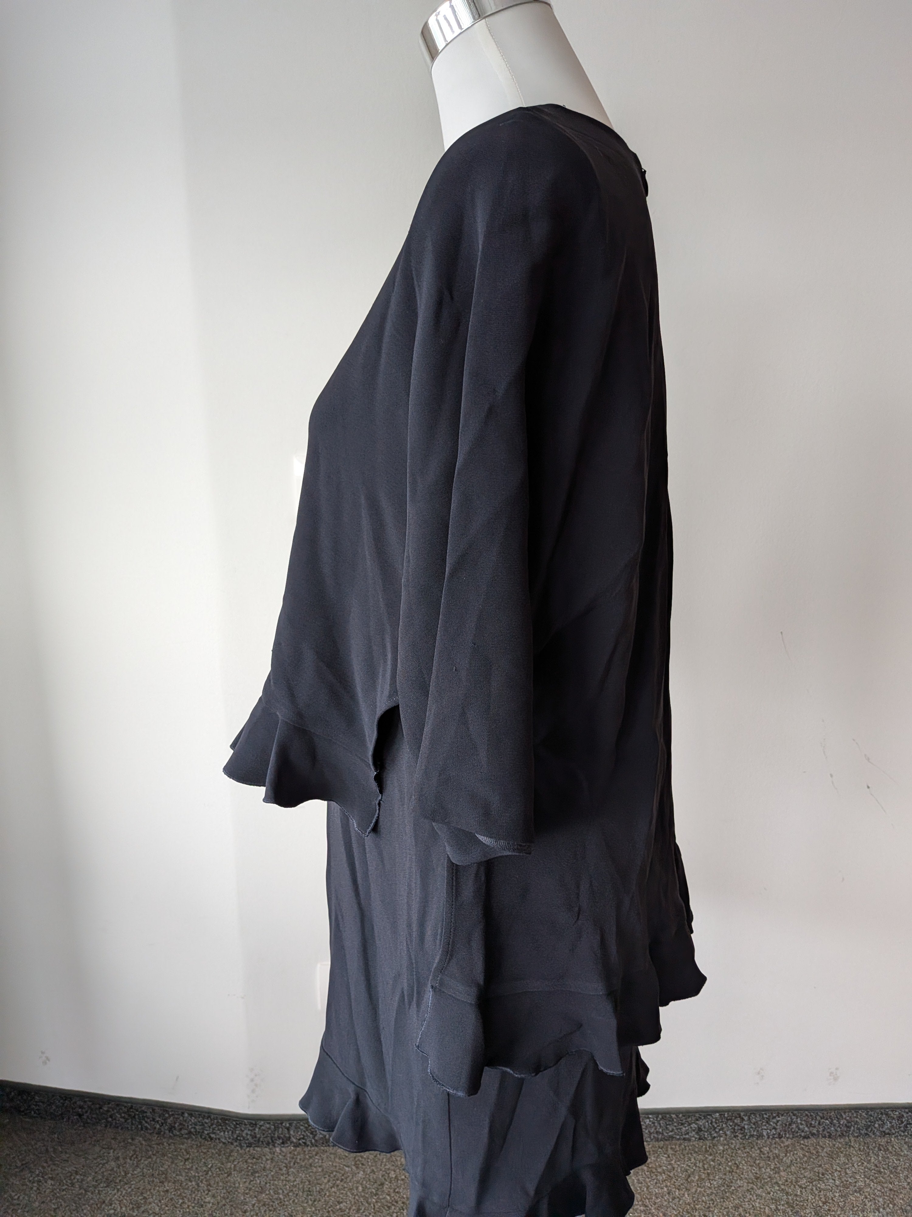 Stella McCartney Frill Hem Dark Blue Dress IT 38 – Very Good
