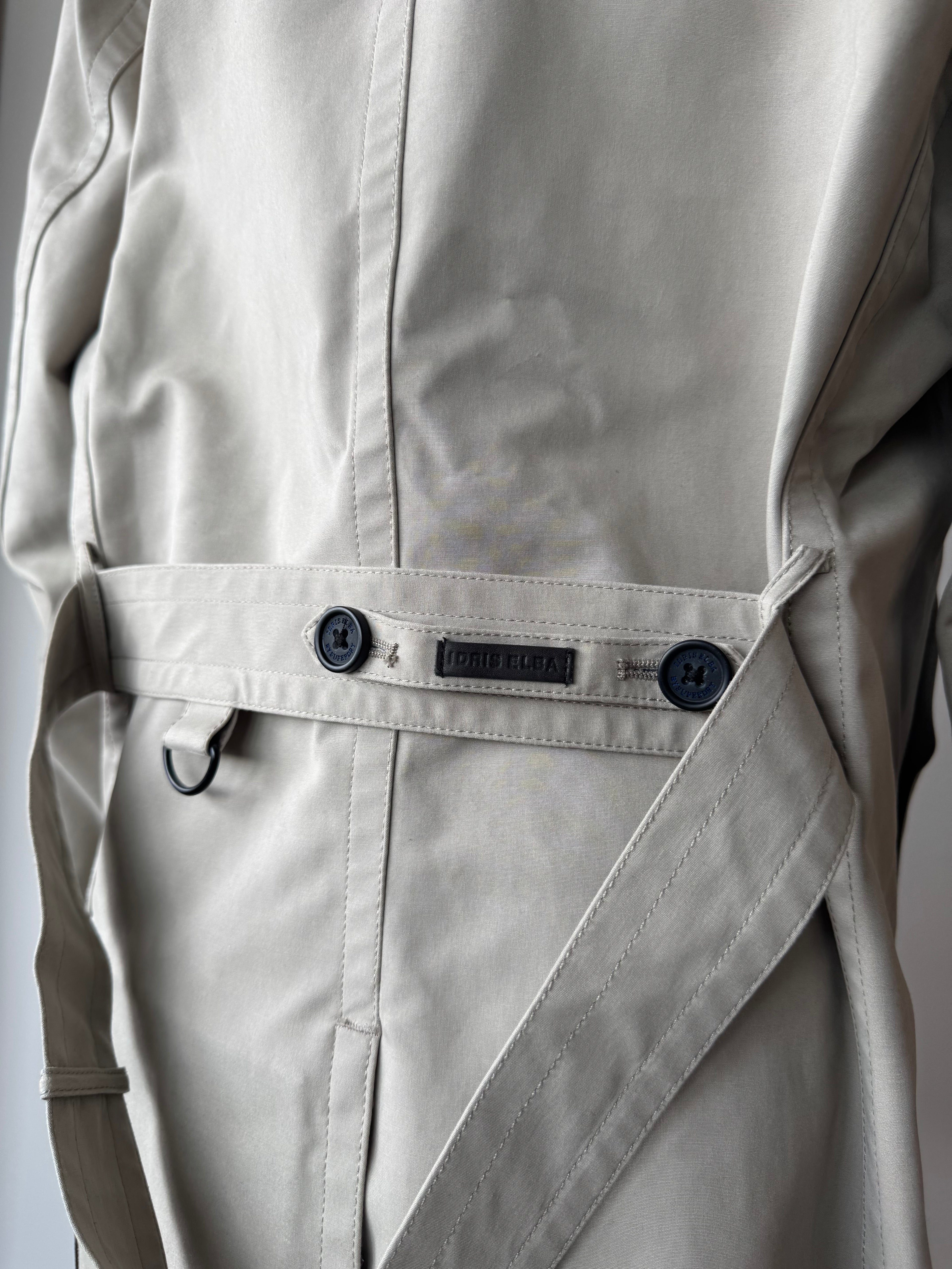Idris Elba x IE The Director Trench Coat Beige Medium Very Good