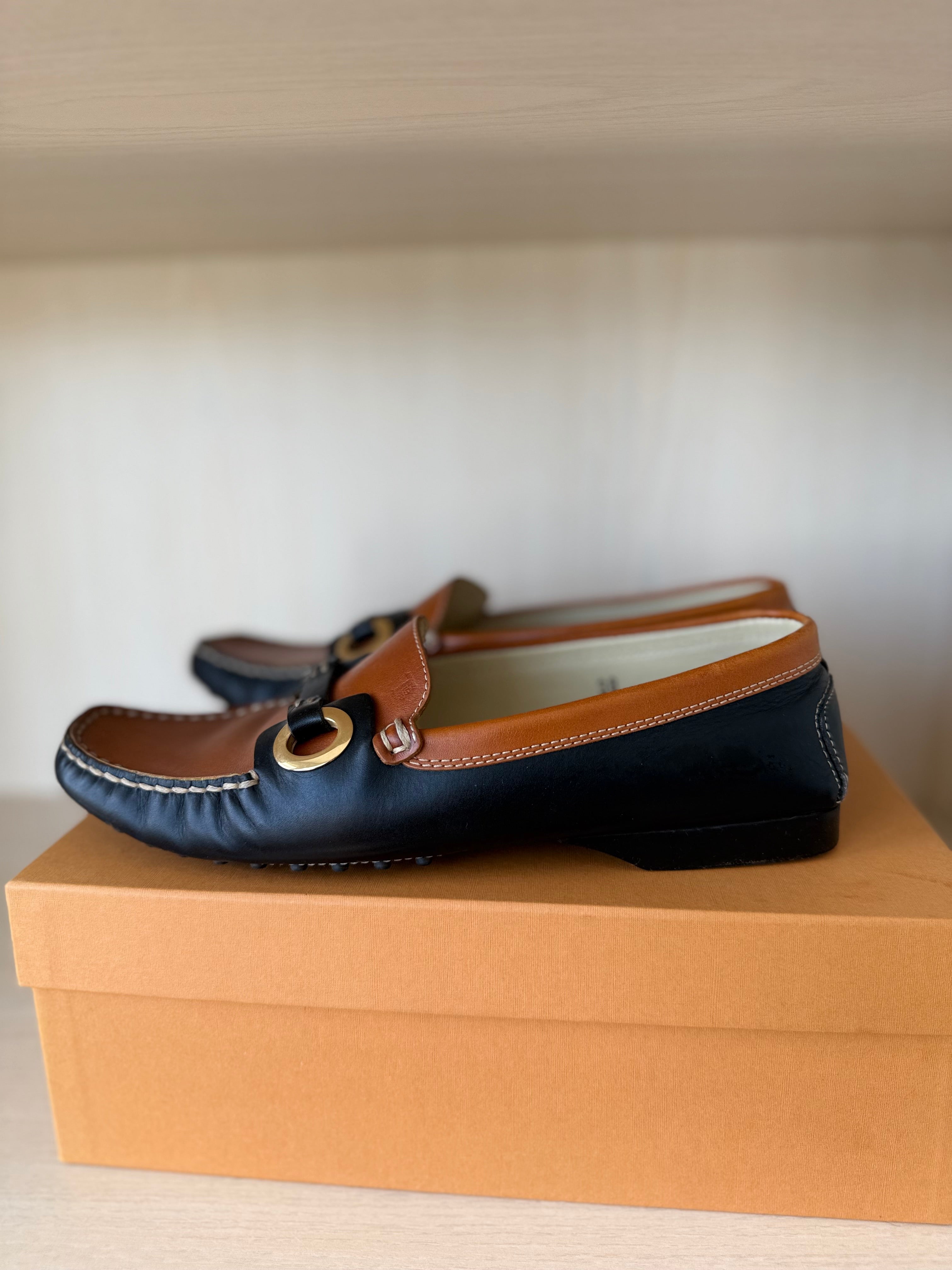 Tod’s Gommino Loafers Women EU 38 Brown/Black, Very Good, with Box