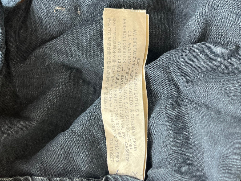 Massimo Dutti Damen Jeanshemd, Indigo, Gr. 34, Guter Zustand