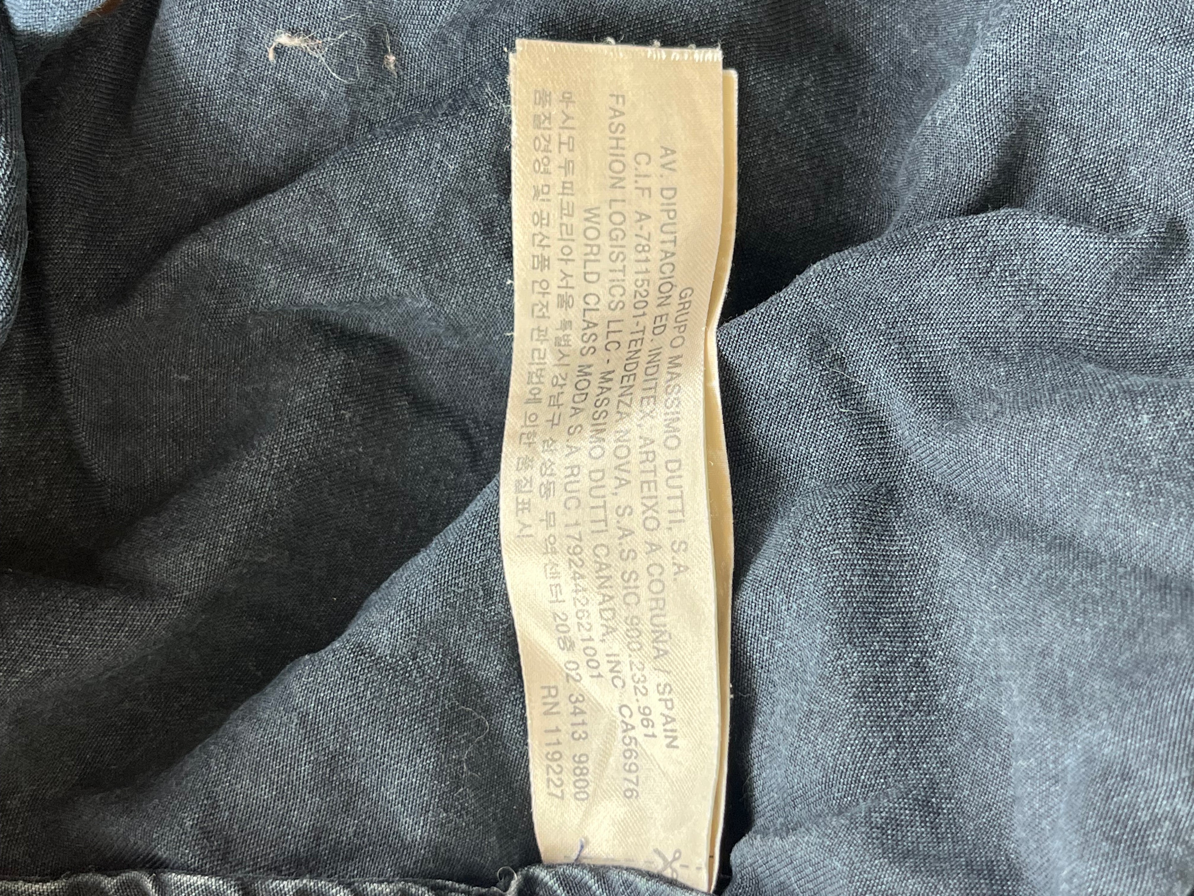 Massimo Dutti Damen Jeanshemd, Indigo, Gr. 34, Guter Zustand