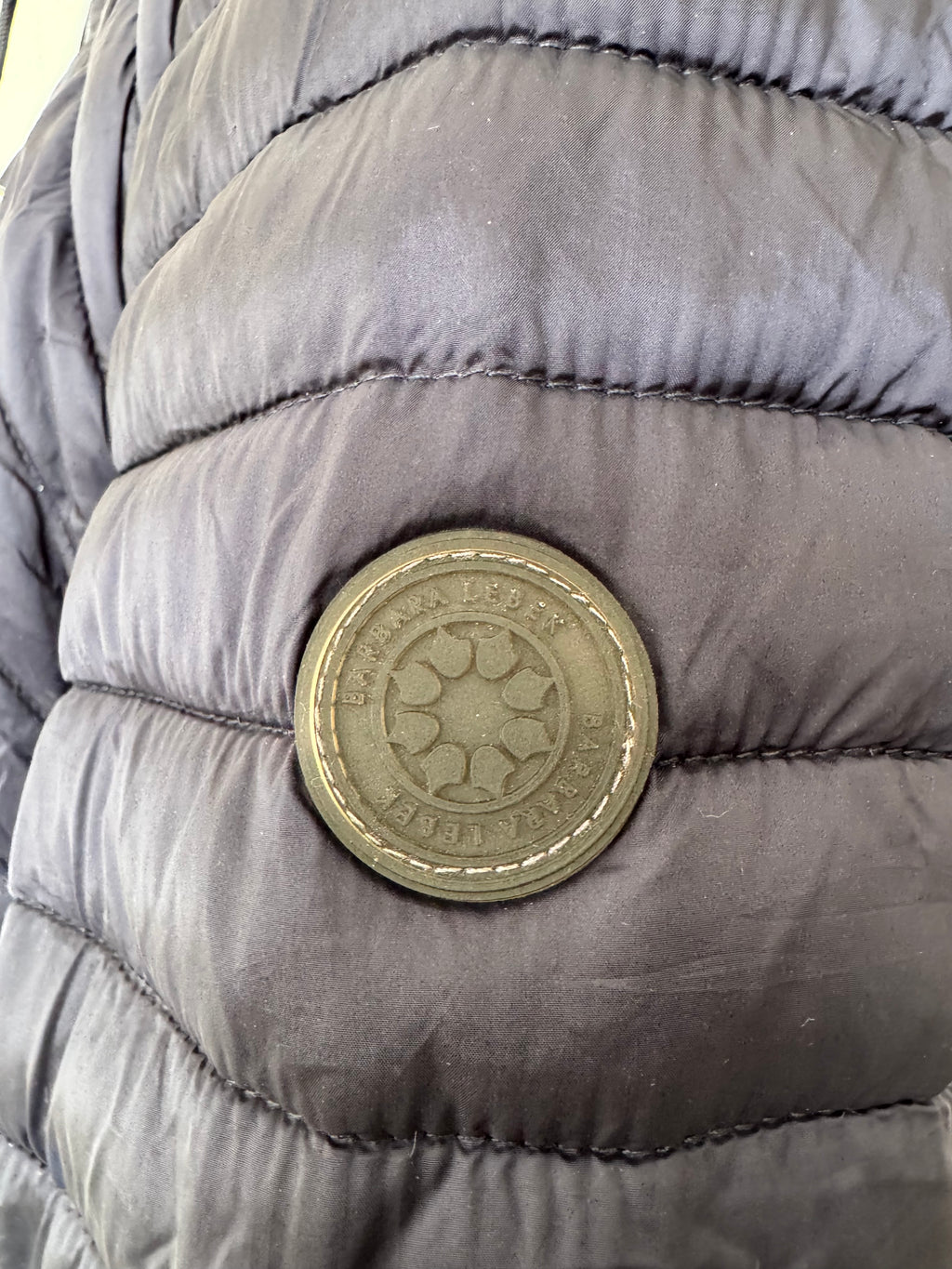 Barbara Lebek Steppjacke mit Kapuze, Navy, EU 42, Sehr guter Zustand