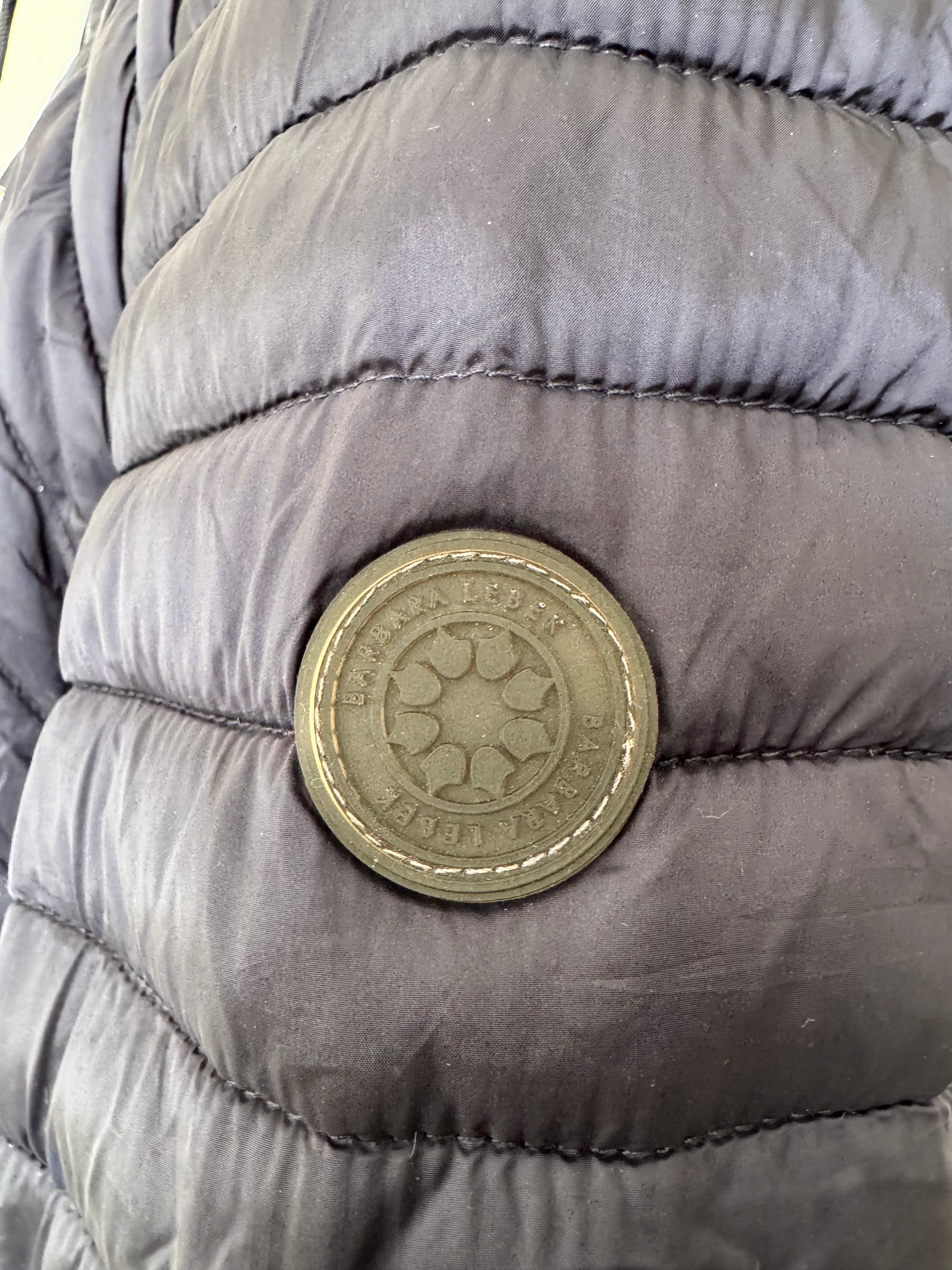 Barbara Lebek Steppjacke mit Kapuze, Navy, EU 42, Sehr guter Zustand