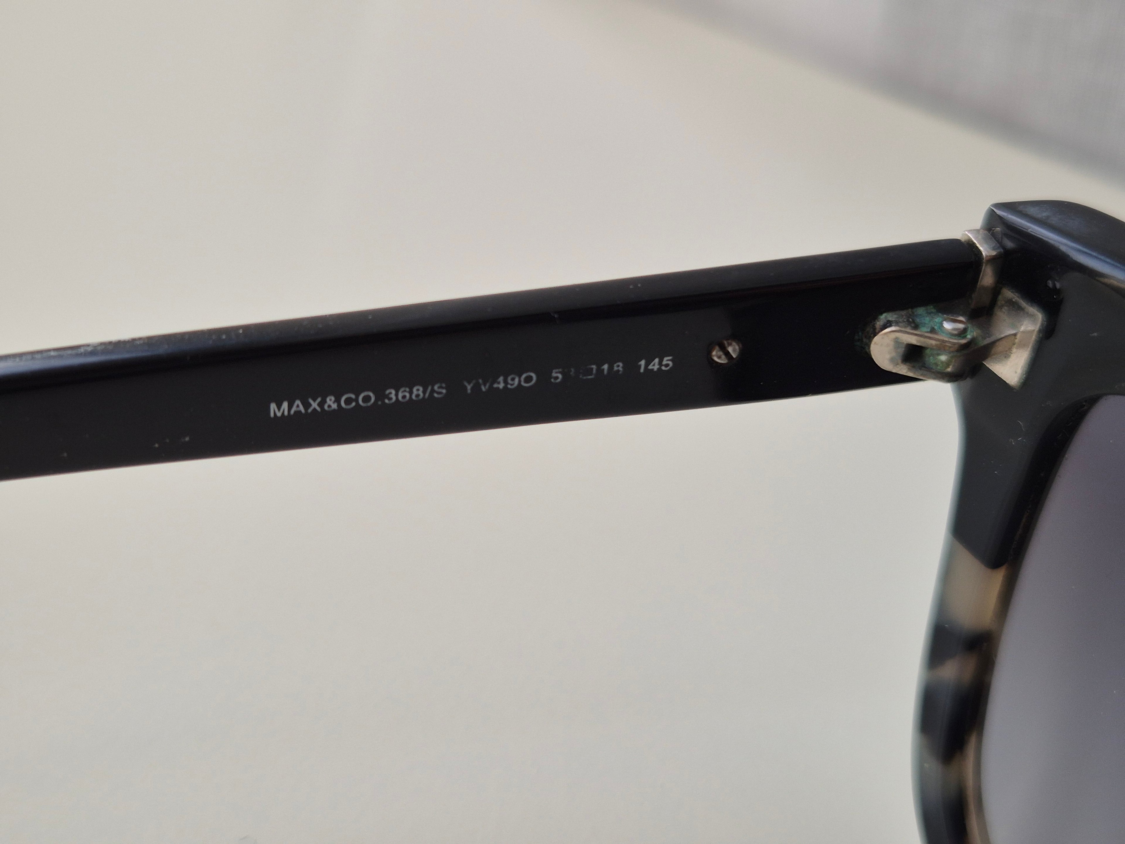 MAX&Co. 153/S Sonnenbrille – Schwarz, Cat-Eye, Kunststoff, Gr. 53-18-145, Gut