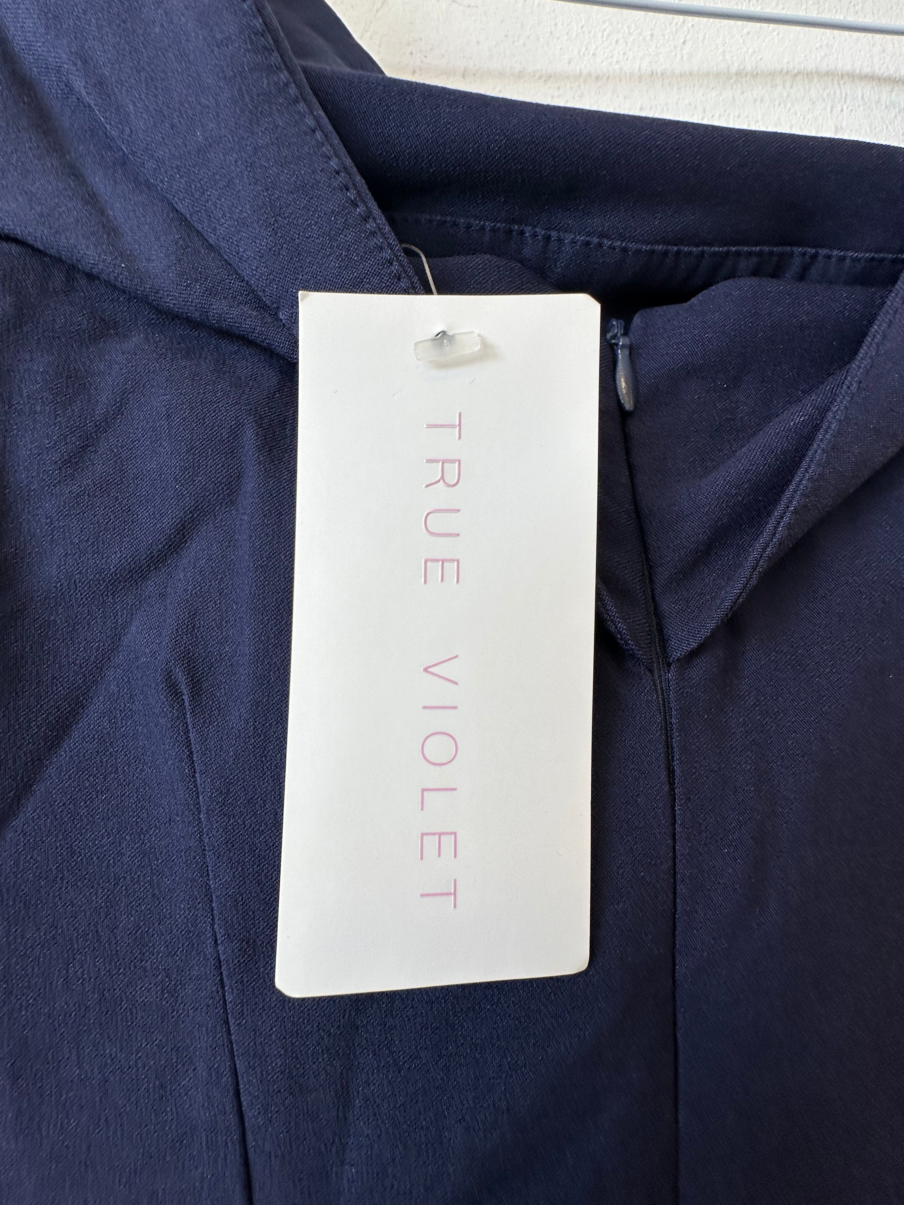 NWT True Violet Navy Midi Dress, Size M