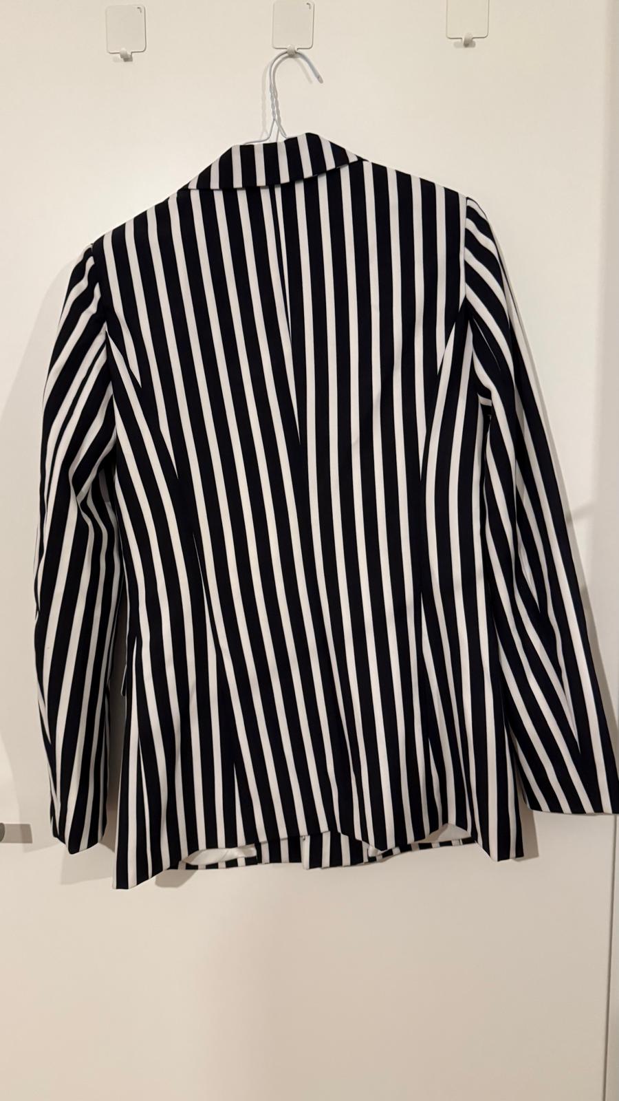Guess Damen Blazer S | Schwarz/Weiß Gestreift | Guter Zustand