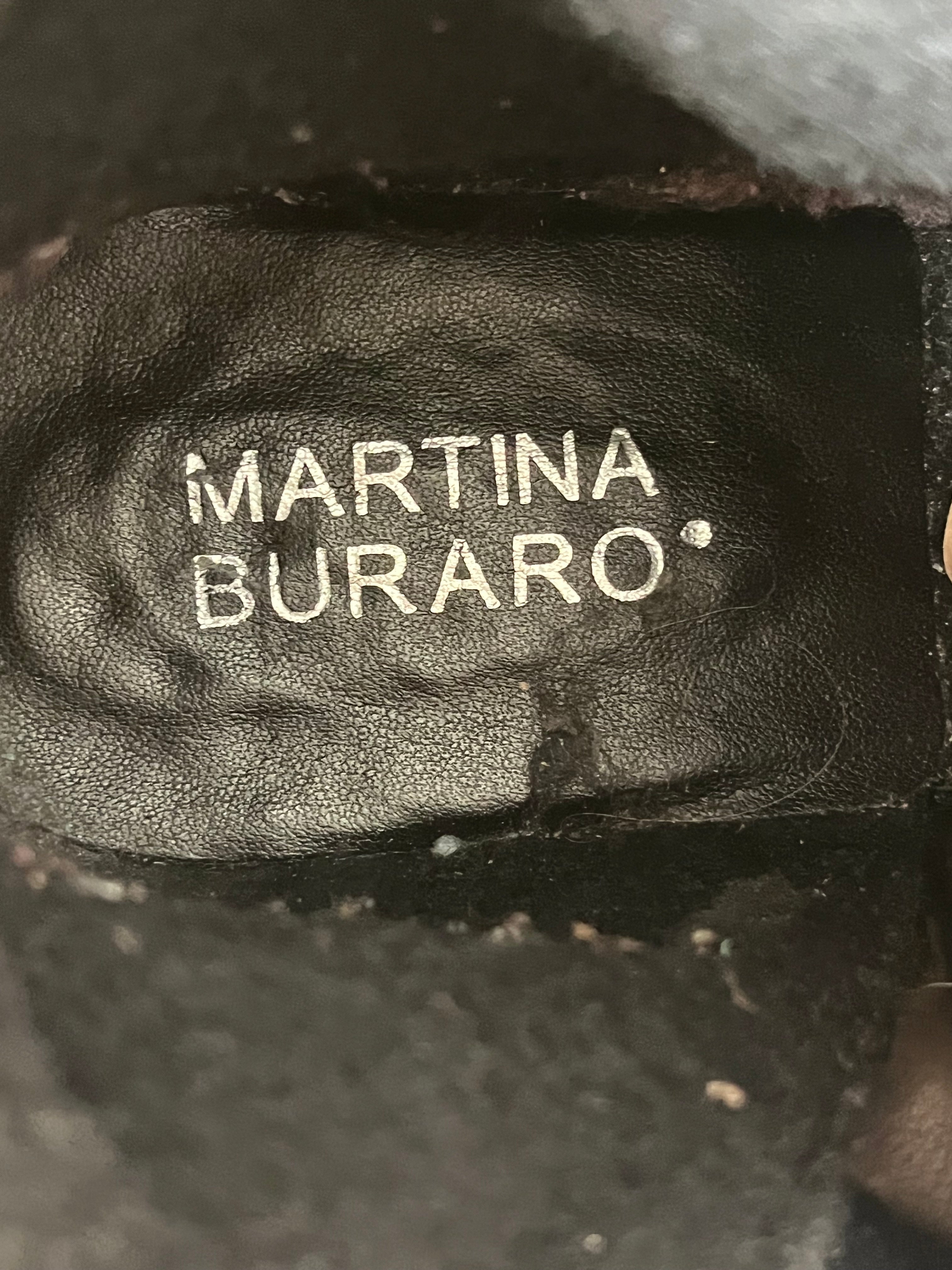 Martina Buraro Ankle Moto Bootie – Leder, Schwarz, Gr. 39, Guter Zustand