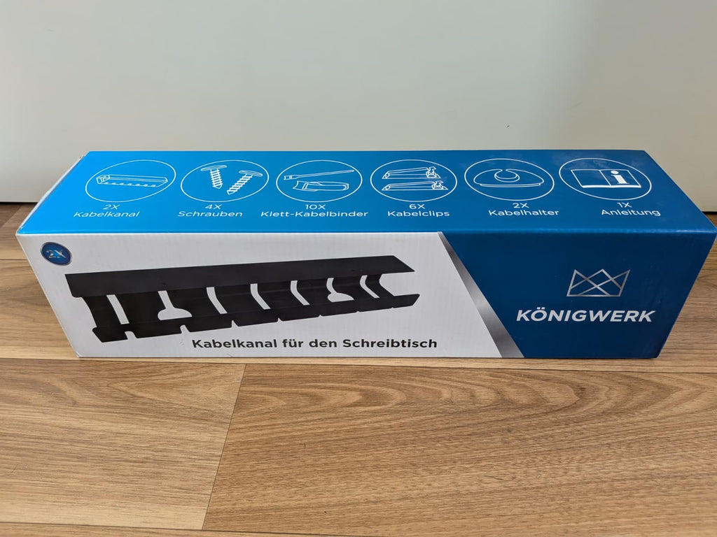 Königwerk Cable Management Tray Medium White Metal Like New