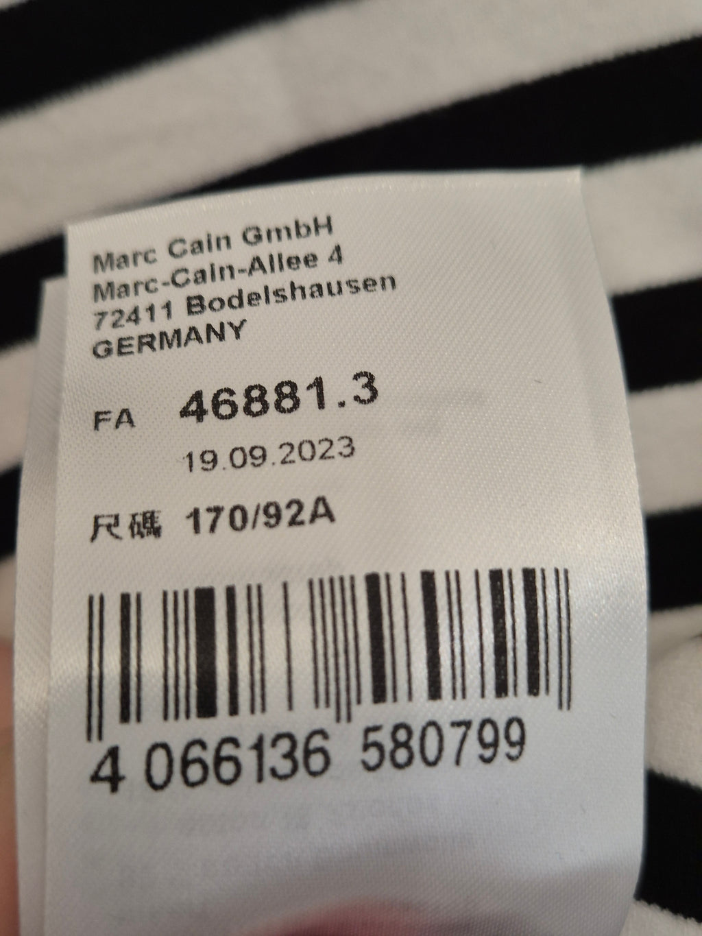 Marc Cain striped cardigan N4 / EU 40 black & white – very good condition