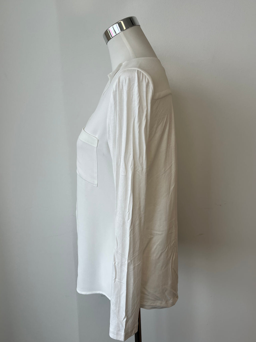 OPUS Blouse, Size 36, Off-White, 2 Chest Pockets, Very Good Condition